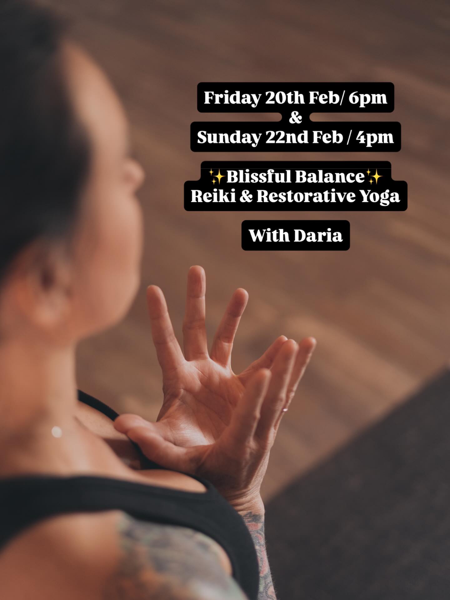 This week’s Feel Good Friday & Soulful Sunday offering is Blissful Balance — Restorative Yoga & Reiki with the amazing Daria.
Restorative yoga invites the whole nervous system to exhale. Supported by props and held in long, gentle shapes, the body is given the rare opportunity to completely let go, releasing muscular tension, calming the mind, regulating the stress response, and allowing deep, cellular rest. It’s where healing happens, where fatigue is replenished, and where we create space to simply be.
Reiki works on a more subtle, energetic level. Through gentle, intuitive hands-on (or hands-hovering) energy work, it helps to clear energetic blockages, rebalance the system, and invite a profound sense of peace, grounding, and inner harmony. Many people experience a feeling of warmth, lightness, emotional release, or deep meditation-like stillness.
Daria is a senior teacher whose work is deeply rooted in the world of energy, healing, and presence. She has a genuine passion for Reiki and a true love for weaving it into Restorative Yoga, creating a space that feels nurturing, safe, and incredibly transformative. Her classes are not just restful, they are deeply held.
This is your invitation to be supported, to receive, and to return to yourself. 🤍
#perthyoga #perthyogacommunity #perthyogastudio #twistingpeacockyoga #yogaperth