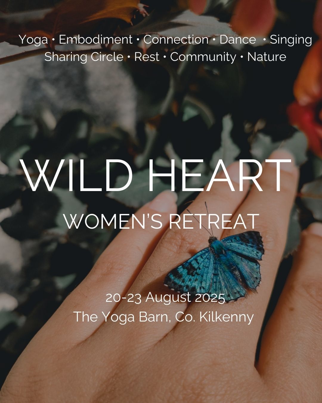 WILD HEART Women's Retreat - 20-23 August 2026 in the @theyogabarnkk
I am so delighted to officially share this with you. The WILD HEART Women's Retreat is back in August in the Yoga Barn, Co. Kilkenny.
We will come together in sisterhood connecting to our wild hearts through embodied yoga, dance, singing, rest and space to commune with nature.
In Old English ~wilde~ means "in the natural state" - this retreat is an invitation to connect to our truth, our inherent nature.
What to expect:
* Daily Embodied Hatha yoga practice
* Workshops focused on embodiment & cyclical wisdom
* Kirtan, Singing & Dancing
* Sharing Circles
* Excursion to a waterfall
* Community Connection
* Space to rest and commune with nature
All accommodation at the retreat is shared. Currently there are 7 spaces left. Reach out if you would like to join or book via my website.
I will delighted to welcome those who feel called in join!
Much love,
Anna
#womensretreat #wildheart #yogaretreat