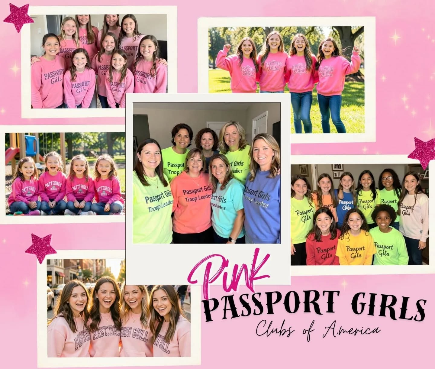 Passport Girls Clubs of America- A modern girls club, Here, girls are exposed to the world in inspiring ways--
✨ Art & Museums
✨ Theatre & Cultural Experiences
✨ Science & Engineering
✨ Horticulture & Creativity
✨ Leadership & Entrepreneurship
This club was started because it feels like all girls clubs have a survival component, doing boy things.
We want girls to know there is so much power in being her. All girl all the way to the top!
Join now only $55.00 Girls and Troop leaders start today. No troop where you are? Then enter and work online with our Zoom Meetings. Do it with a friend.