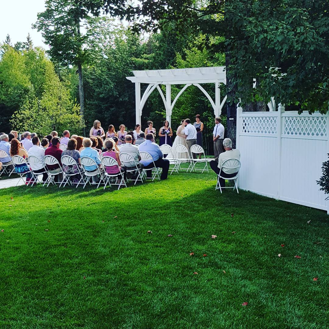 They did it! Kaitlin and Robbie tied the knot at Meadowbrook Reception Center! Congratulations, it was a wonderful ceremony. #knrsayido #meadowbrookreception #meadowbrookwedding #greatcouple #eddingtonmaine #congratulations