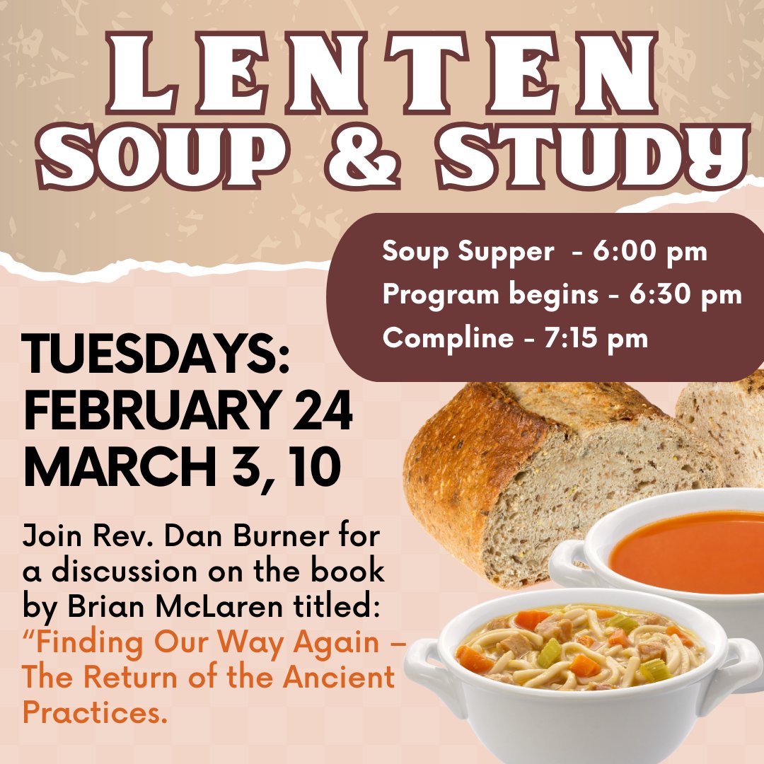 This week's eblast, including Sunday Server Schedule - Go to our bio and click on the linktree.