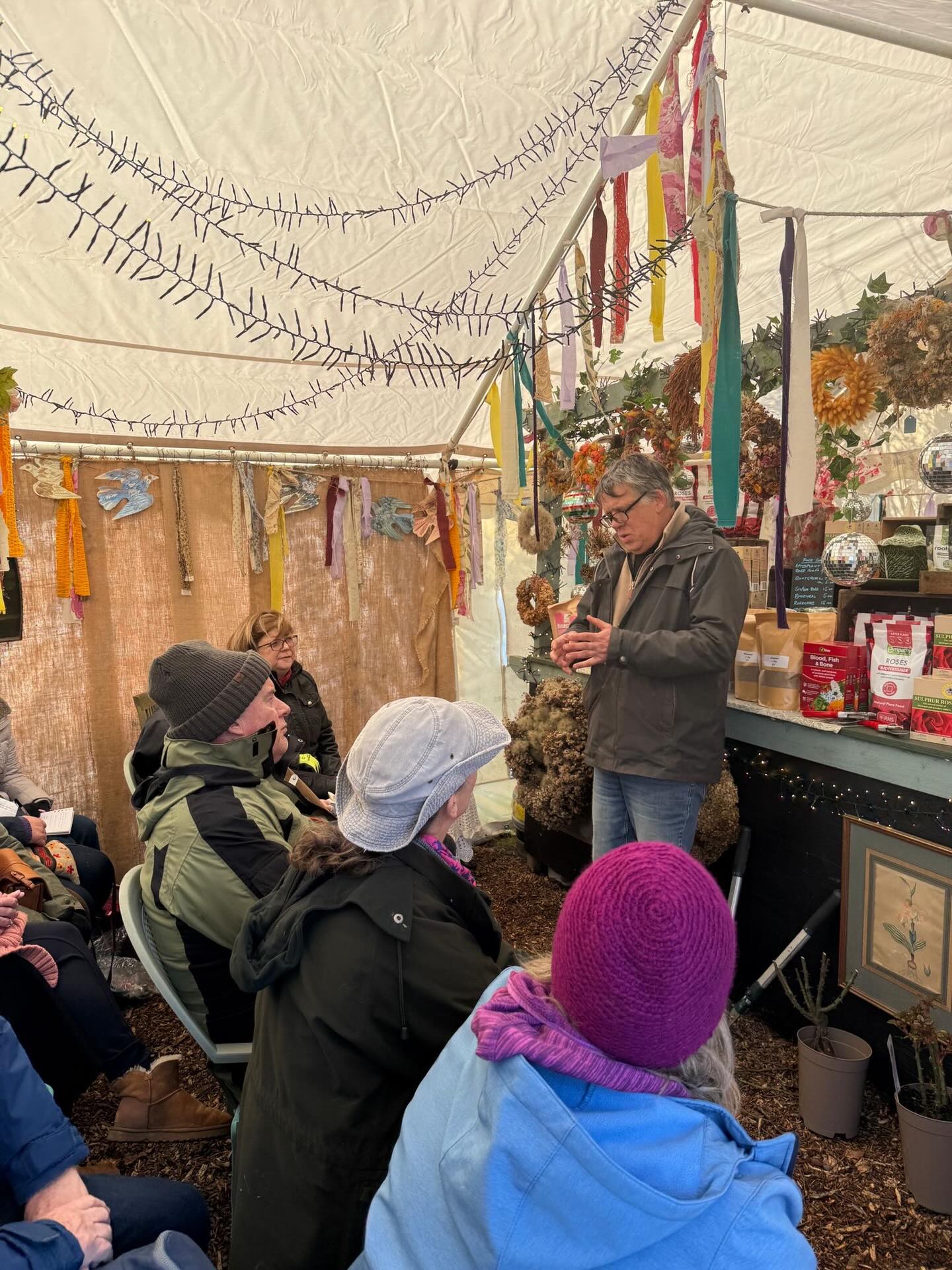 Fantastic start to our Pruning Masterclasses! 🌹The sun even came out for our first event and we had a wonderful crowd of avid gardeners arrive at the nursery ready to take on the daunting task of learning about pruning. If you are unsure about what to chop, come along to one of our workshops and gain knowledge that you can use every year to vastly improve the life and look of your roses.
Tickets are available on our website on our events page, under the ‘visit us’ section on our menu.
#gardeningtalk #westsussexgarden #westsussexgardener #chichesterevents