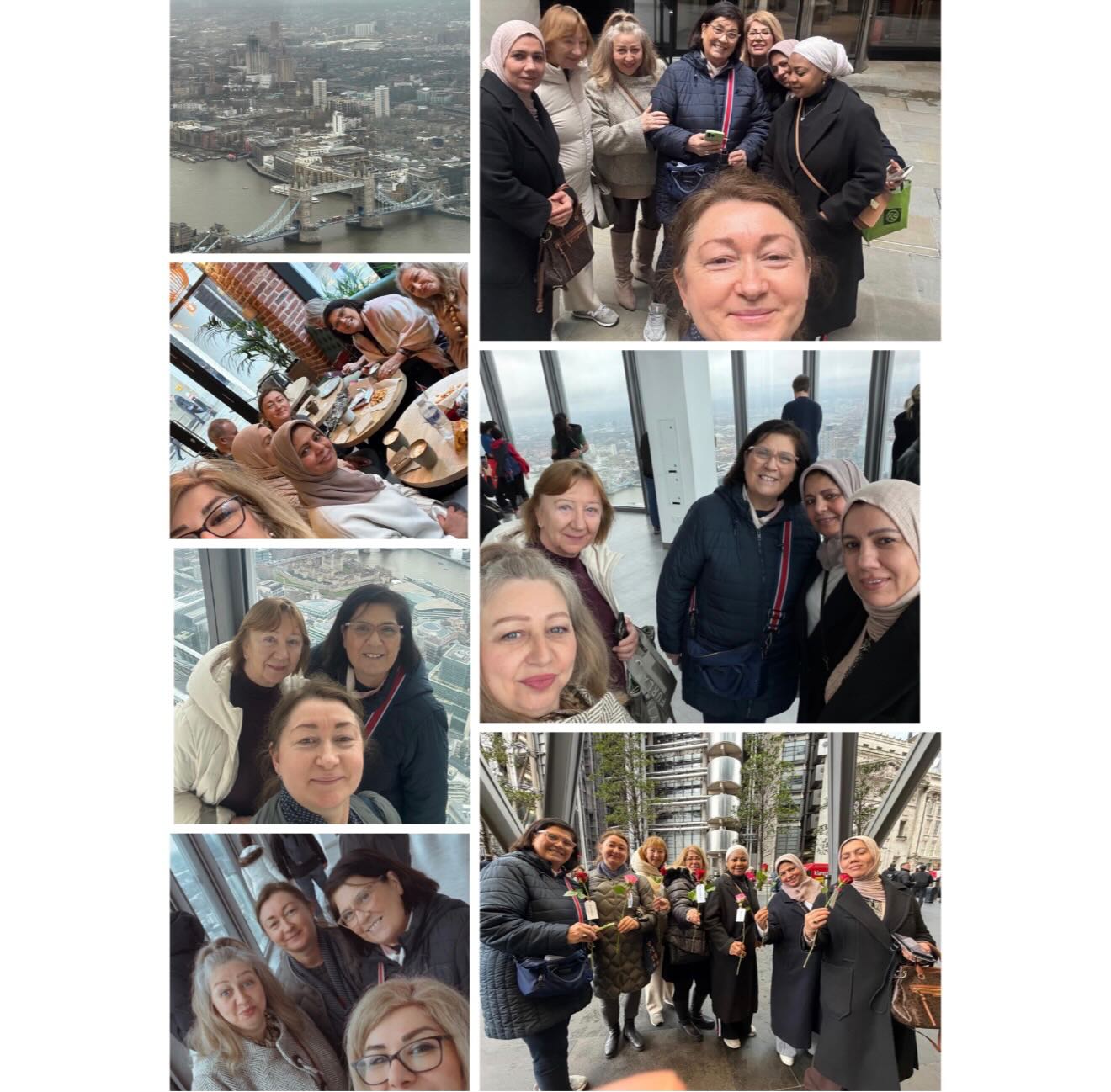 No matter if it’s freezing ❄️ windy 🌬️ or rainy 🌧️ — we are always ready and excited to explore new places together.
This time we called it a “Breathtaking Experience” — taking in London from the 58th floor at Horizon 22, and then again from the beautiful gardens of Sky Garden.
High above the city, we paused… reflected… admired how far we’ve come — individually and together 💛
We ended the day with a warm cup of tea and a very special touch — each woman was gifted a red rose 🌹
A symbol of strength, beauty and resilience.
Because at FOR WOMEN, it’s never just a visit.
It’s connection. It’s courage. It’s shared memories in the making.
#ForWomenCIC #OutAndAbout #WomenExploring #LondonViews