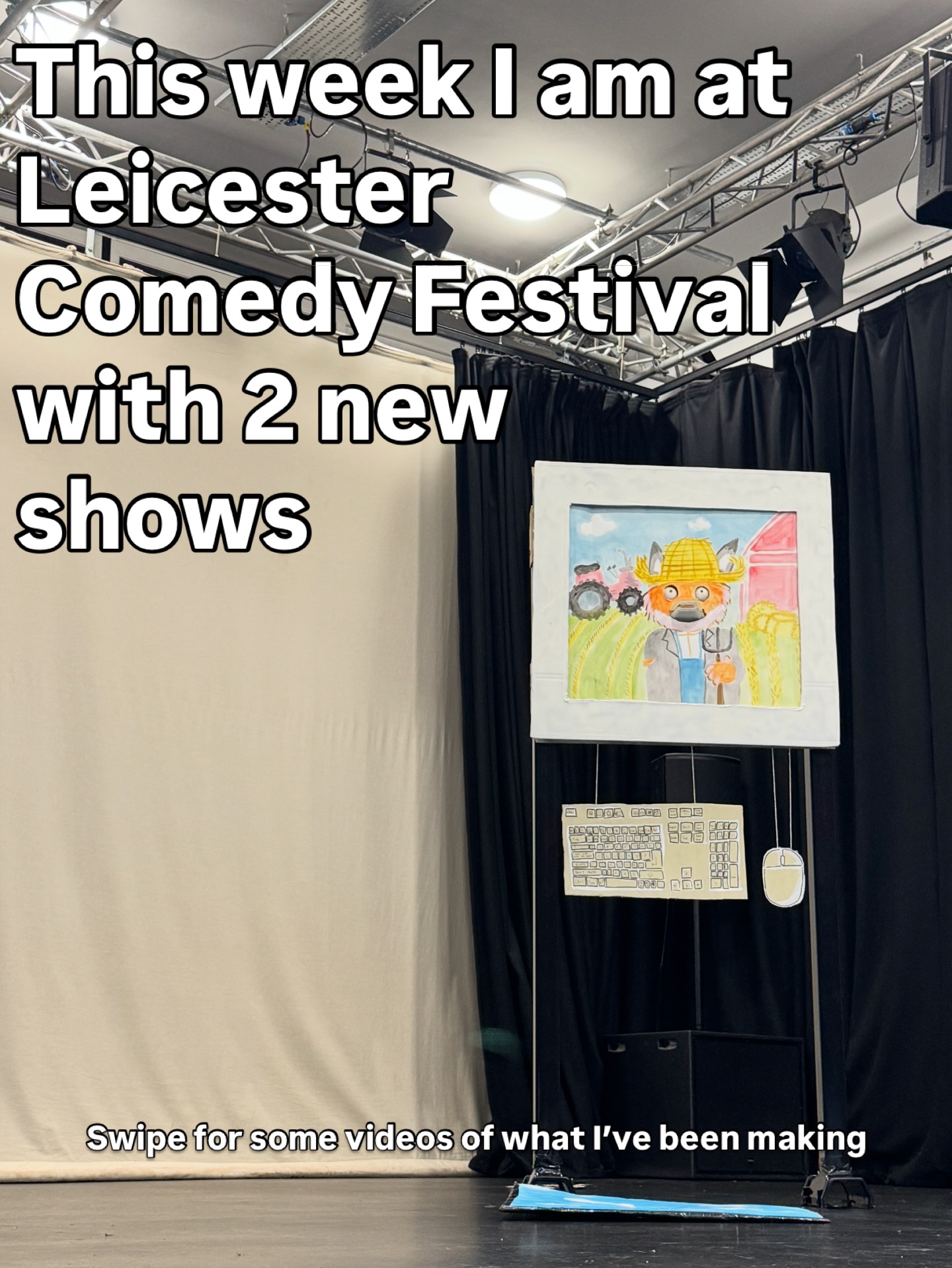 EDY AT LEICESTER!
I’ve been having a lot of fun trying to build a whole show in the space of a month for families about planning permission and mostly theme parks. Thanks to @z.artsmcr for letting me muck around in their spaces with new ideas!
Dream Park will be this Thursday at 1pm at @attenboroughac
Then we’re hopping on an imaginary boat and setting sail across the Odyssey whilst gingerly tickling the keys of a synthesiser. It’s an electro punk version of the odyssey - Hurrayy! Hizzah! Why?!
A big comedy honour to be part of @weirdoscomedy weekend with @tripleceepee at the excellent @duffysbarleicester
Sunday! 22nd at 7pm - but the whole day is stacked with amazing shows including @hashtagcerys @michaelbrunstrom and @bruceedhouse1 amongst many many more!
Tickets are, I hope, at the link in biography