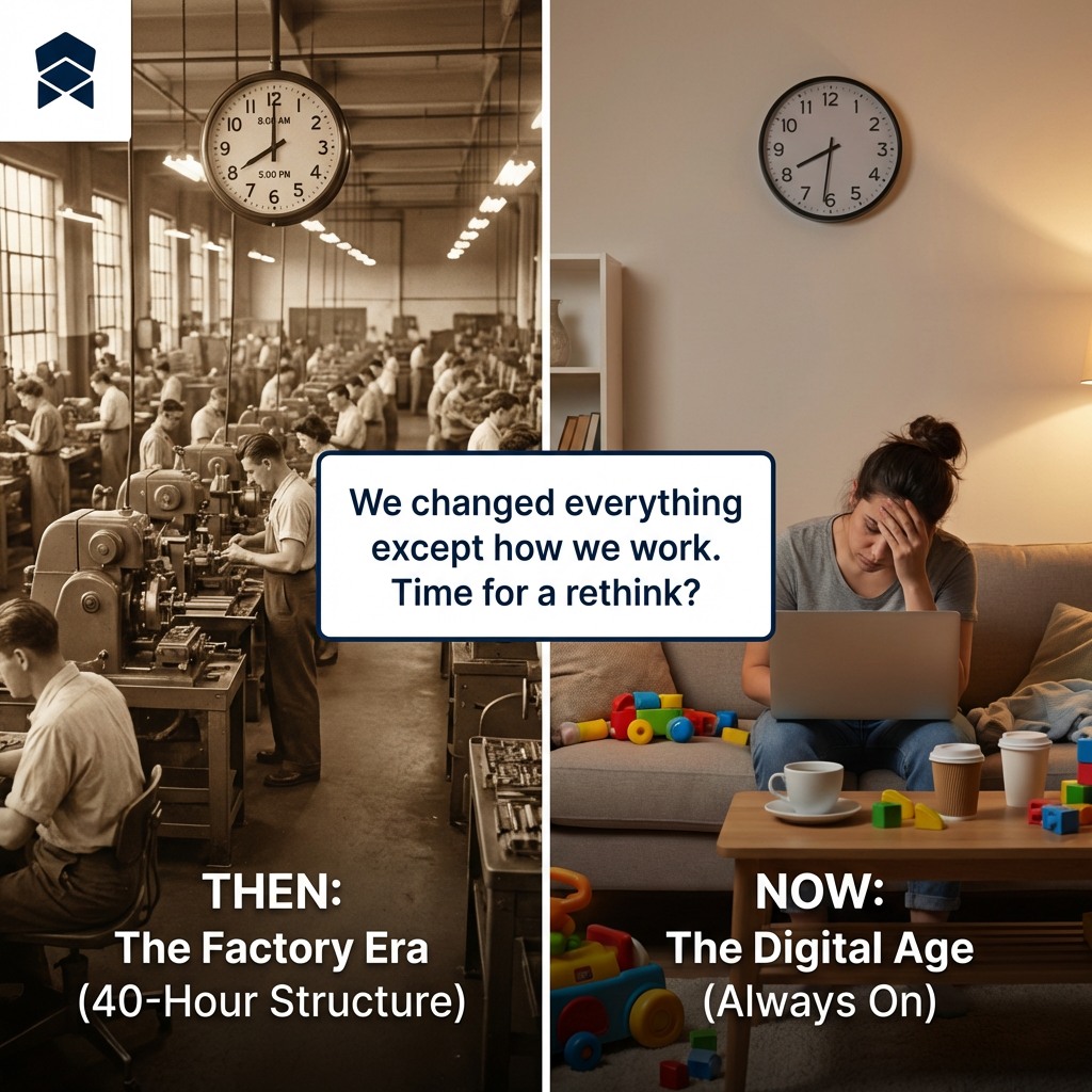 We've revolutionised technology, communication, even how we shop—but we're still stuck with a 40-hour work week designed for factories, not the digital age. 🏭➡️💻
Is it time to rethink how we work?
Drop your thoughts below 👇
#FutureOfWork #WorkLifeBalance #EconomyExplained #ModernWork #EconomiaTalks
