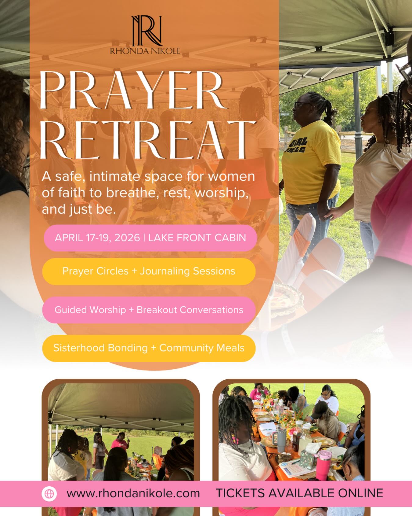 Sis… you need to be in this room.
If you’ve ever been on one of our prayer calls and felt the shift… imagine that in person. Imagine the worship louder. The prayers deeper. The tears freer. The breakthroughs heavier. The hugs tighter.
April 17–19, 2026 we’re taking Pieces to Peace OFF the screen and into the room at a private lakefront cabin in Columbia, SC.
This is prayer circles.
This is real sisterhood.
This is laying it all down and leaving lighter.
This is elevation.
This is life-changing.
And hear me… this retreat is exclusive to the Pieces to Peace community. The registration link lives inside the group.
If you’ve been watching from the outside, this is your sign.
Join the community and get in the room.
DM me PEACE and I’ll send you the link.