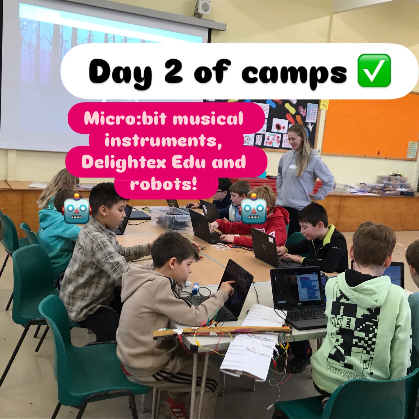 Thanks to everyone who came to camp today! We are looking forward to seeing some new faces tomorrow for a day of 3D printing, game design, sensors and robots!