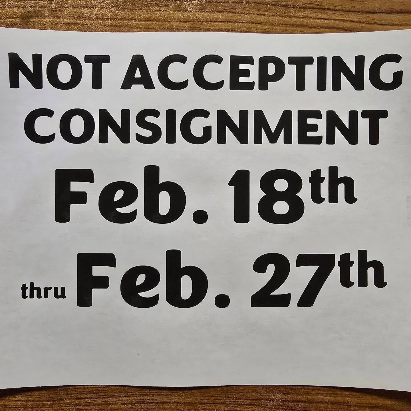 It rained consignment on this snowy day! Our next consignment day will be Saturday, February 28th. I would highly recommend bringing spring/summer items at this point. Cheers Laramigos!