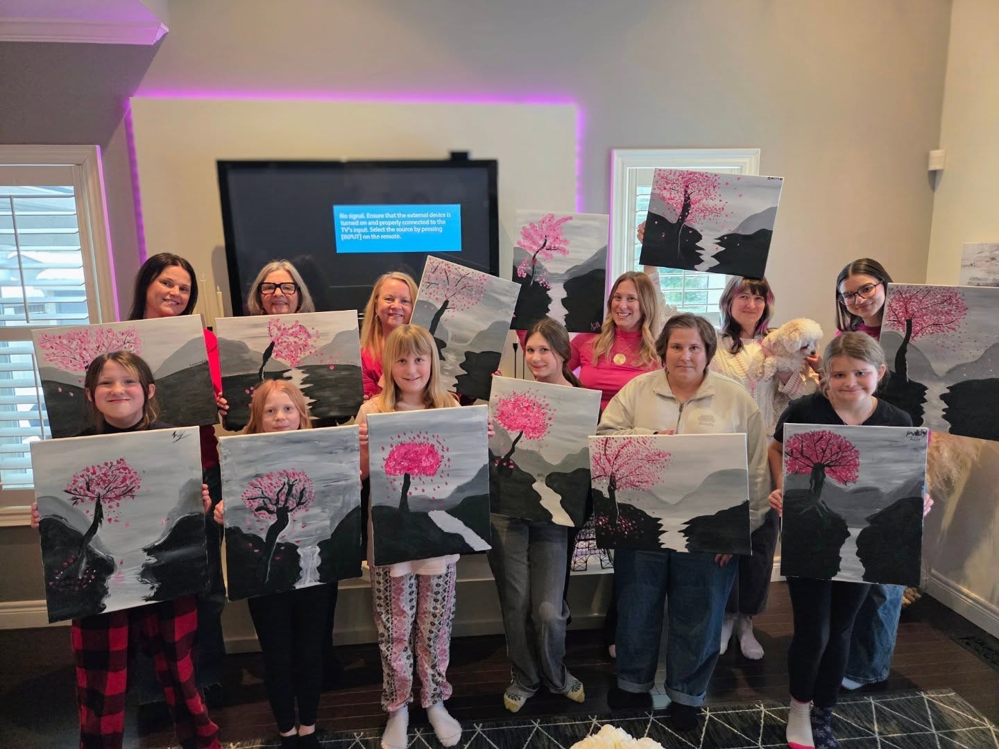 So many beautiful Galentines paint parties this week π©·