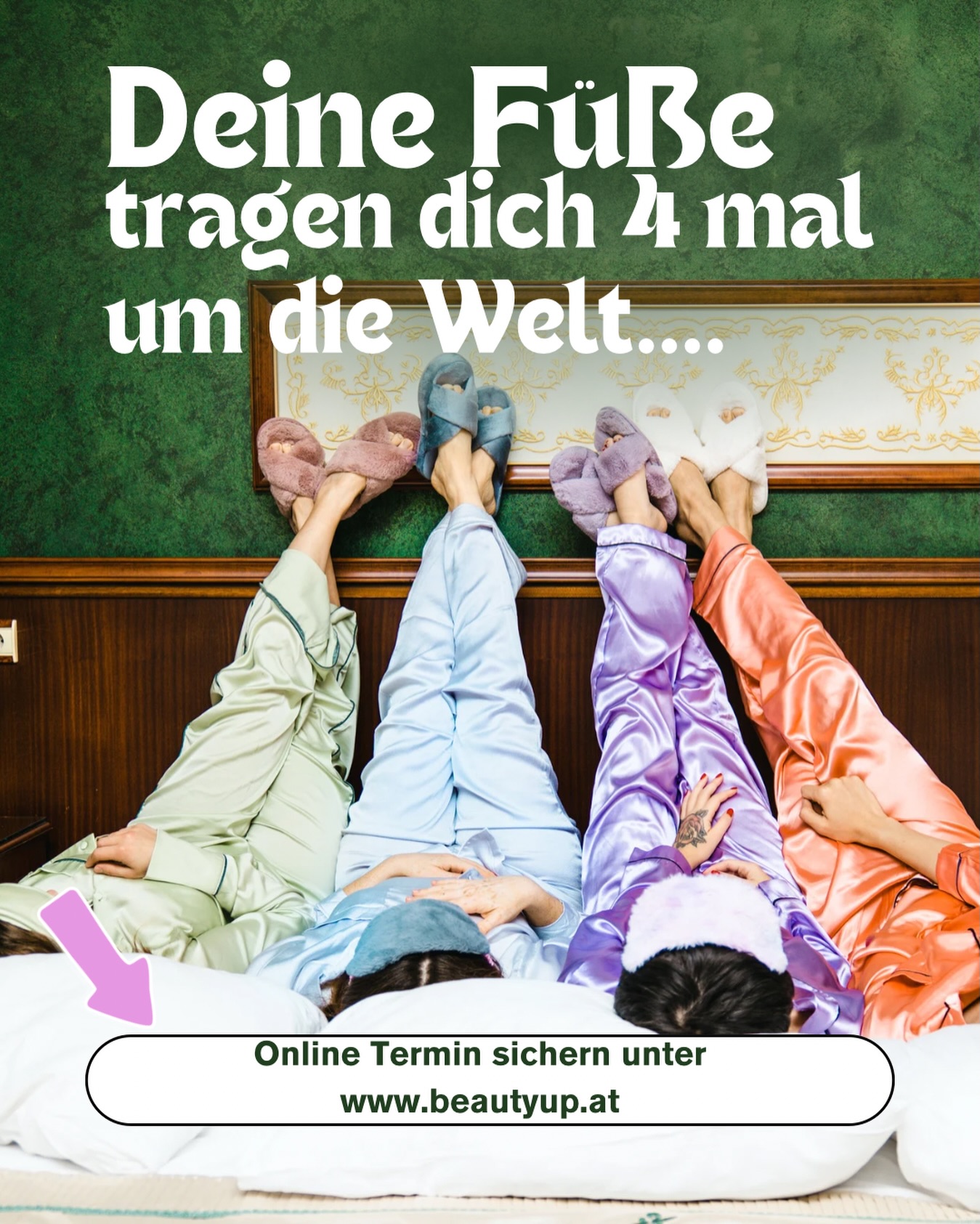 ✨ Alles beginnt mit dem ersten Schritt. ✨
Und dieser Schritt trägt dich durch dein ganzes Leben.
Unsere Füße leisten Unglaubliches – Tag für Tag, Schritt für Schritt.
Sie tragen uns, halten uns stabil, bringen uns weiter.
Und doch bekommen sie oft erst dann Aufmerksamkeit, wenn sie schmerzen oder sichtbar Hilfe brauchen.
💛 Fußpflege ist kein Luxus. Sie ist Selbstfürsorge.
Für gesunde, gepflegte Füße.
Für ein leichtes, sicheres Gefühl beim Gehen.
Für dein Wohlbefinden – von unten nach oben.
Gerade jetzt ist der perfekte Zeitpunkt, deinen Füßen das zurückzugeben, was sie täglich für dich tun.
Sanft. Professionell. Mit Liebe zum Detail.
👣 Gönn dir diesen ersten Schritt.
📲 Buche deine Fußpflege ganz einfach online über unsere Website
👉 www.beautyup.at
Deine Füße werden es dir danken.
Und du wirst es bei jedem Schritt spüren. 🙏🍀❤️