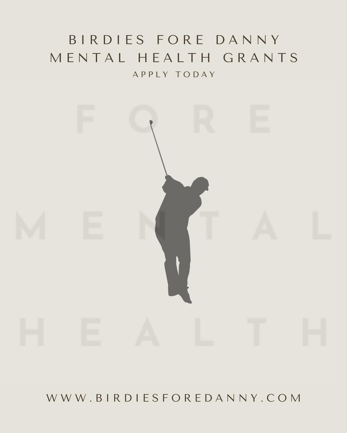 We are incredibly proud to announce the launch of the Birdies Fore Danny Mental Health Grants. 🤍🪶
These grants represent hope, support, and real action toward improving mental health in our community. What started as a dream to honor our brother’s life has grown into something that will directly help others — and we truly believe he would be so proud to see the impact being made in his name.
If you or someone you know could benefit, or if you’d like to learn more, please visit our website for full details and application information. Link in bio. (Click on the menu and navigate to “Mental Health Grant Application”)
Thank you to everyone who continues to support this mission and keep Danny’s spirit alive through compassion, awareness, and giving back.
#BirdiesForeDanny #MentalHealthMatters #forementalhealth