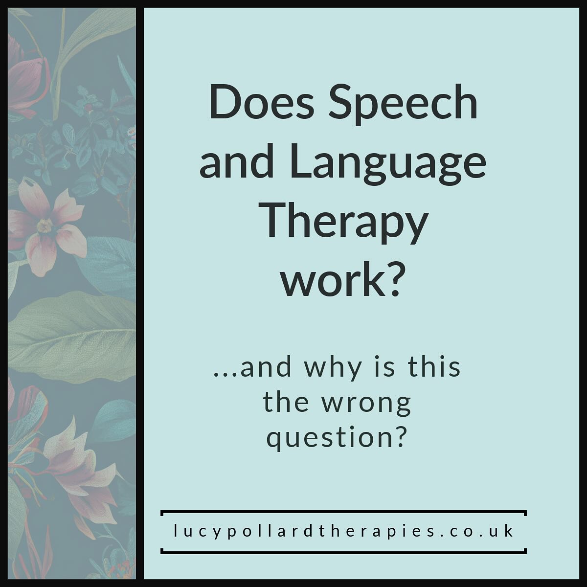 Conversations about evidence based practice are essential for speech and language therapists. This is important. We can’t just deliver an intervention because it’s there, or because we’ve always done it that way, or because it feels good to us. There has to be more to it than that.
At university, I was taught that randomised control trials were a great way to ensure an intervention was evidence based. And sometimes this is still the case. But it’s also more complicated than that.
🚨An intervention approach might not have robust clinical data yet, and still have benefits
🚨An intervention approach can have a heap of randomised control trials behind it and still be harmful
So here are some alternative questions we can ask ourselves. They encourage us to develop our clinical thinking skills in a more nuanced way. I find them really helpful and I hope you do too.
Lucy Pollard Therapies