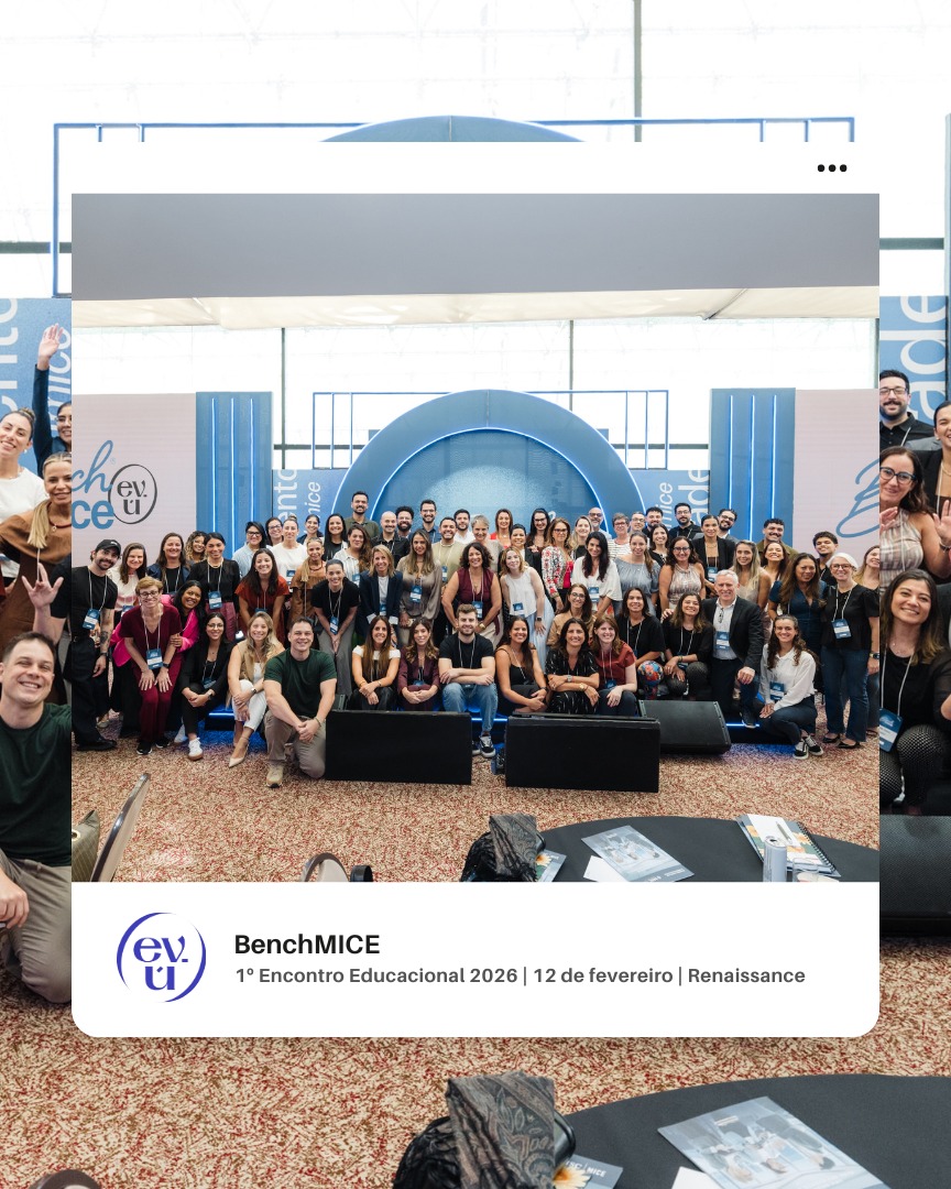 #TBT do nosso 1º Encontro Educacional 2026 da Comunidade BenchMICE
Reunimos dezenas de gestores de eventos para uma troca rica e necessária.
O tema central foi Saúde Mental, escolhido pela própria comunidade.
Porque aqui, eles têm voz. Somos, de verdade, uma comunidade de benchmarking.
Cada edição melhor. Obrigada por construírem isso com a gente.
Mantenedores:
@xrlivemkt
@somosgrupor1
@tescenografiaoficial
@marriotthotels
@shiftmobilidade
@clubmed
@malaimansoresort
@inteegratec
@resorts.brasil
@grandhyattsp
@galhardoscorporate
@oricasting
@soapbrasil
@brind.eaux
@primegeradores
@msccruzeirosbrasil
#BenchMICE #SaúdeMental #Liderança #EventosCorporativos