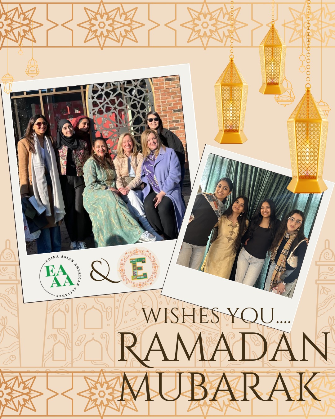 Happy Month of Ramadan from EAAA and SAS! Congrats to EMC and 50th & France for their incredible Ramadan Market this weekend. We are so proud to be part of the Edina Multicultural Collaborative.