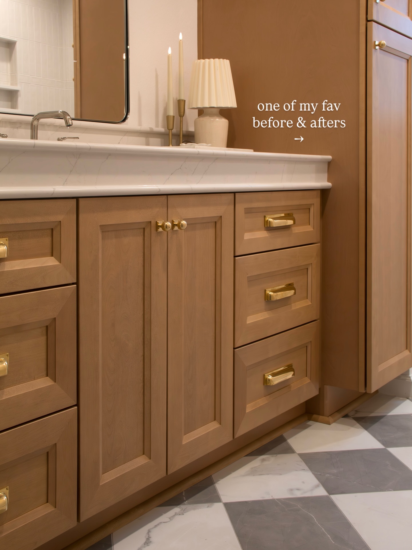 Proof that classic never goes out of style, and neither does a checkerboard floor! 🫶