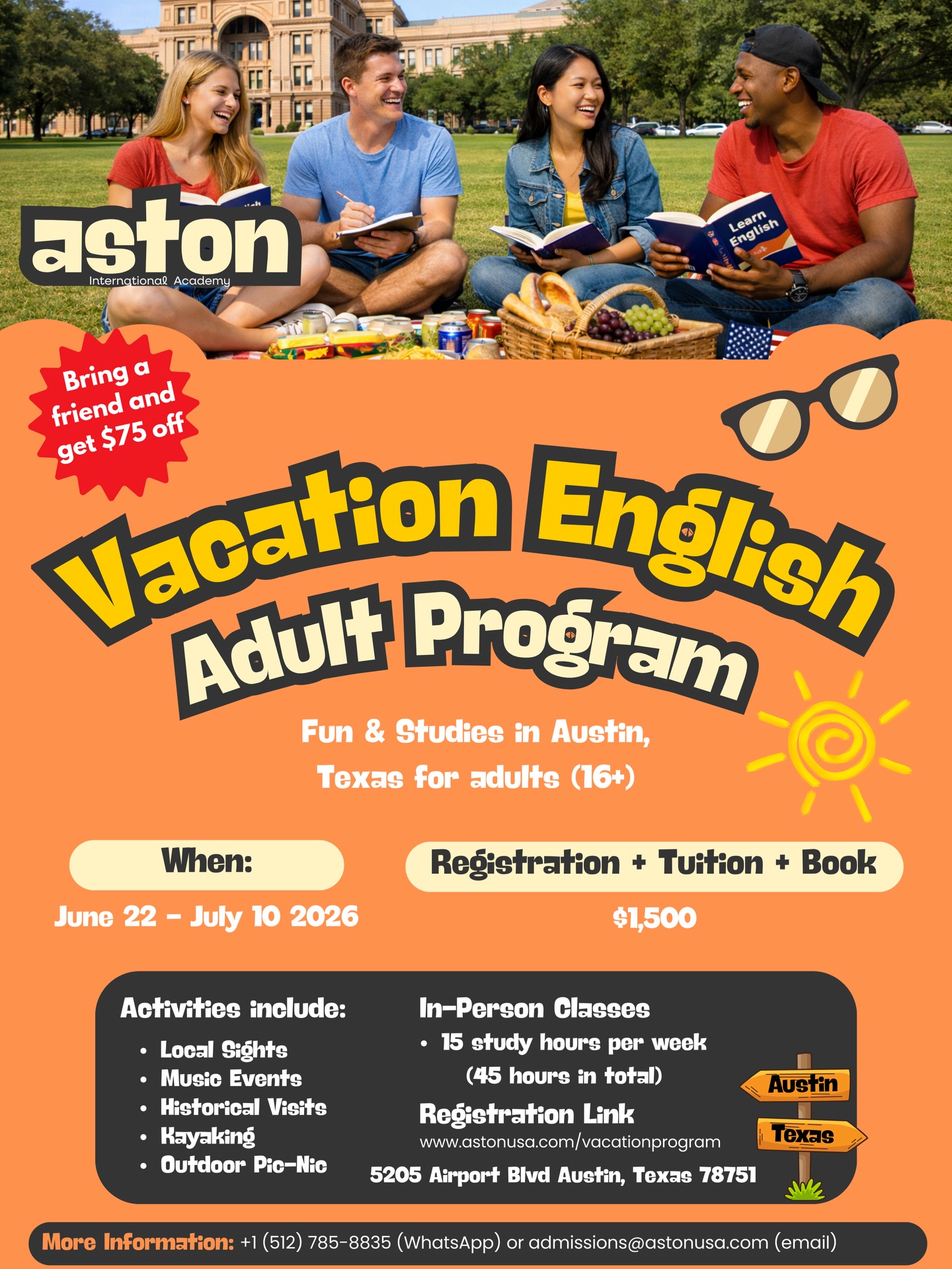 Prepare for Vacation! Learn English and Explore Austin, Texas! 🇺🇸