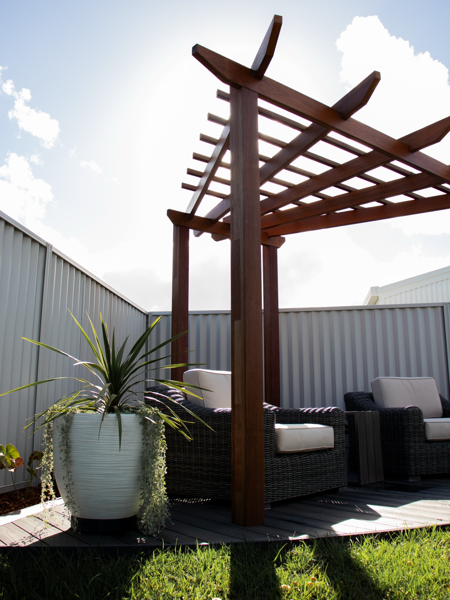 A quiet corner, reimagined.
This timber pagoda and deck area creates the perfect spot to unwind, afternoon sun, a morning coffee, or a relaxed evening outdoors.
Tucked neatly into the backyard, it turns an unused space into a functional retreat that feels private, calm and welcoming.
Small addition, big lifestyle upgrade.
#mvl #outdoorliving