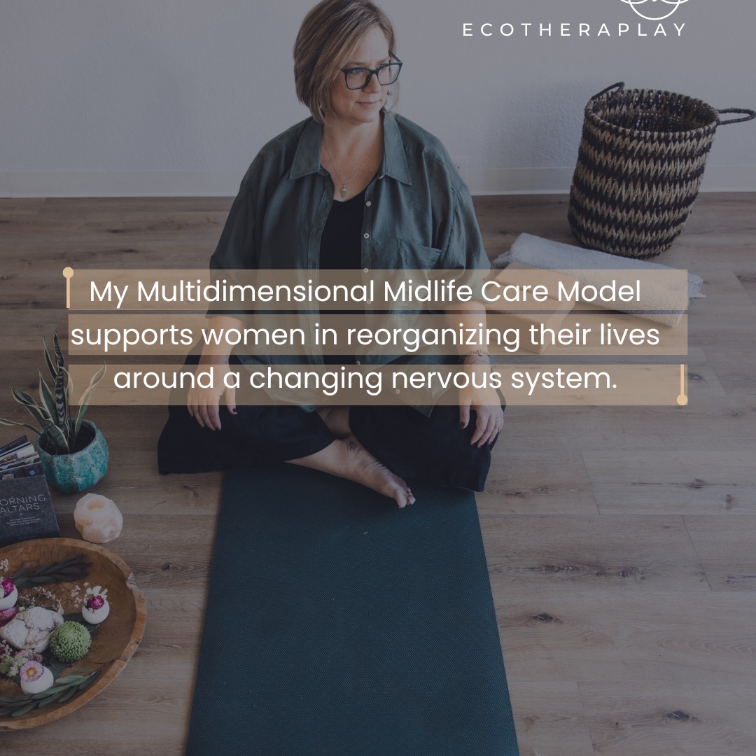 Midlife is biological, neuroendocrine and social-cultural change. There isn't a single layer of change, its so much more than that. Women deserve to understand this from a multidimensional perspective and care. Current opportunities to work together are through upcoming workshop and some fun announcements coming soon.
#midlifewomen #nervoussystemhealth #multidimensionalbeing #traumainformed #ecotheraplay