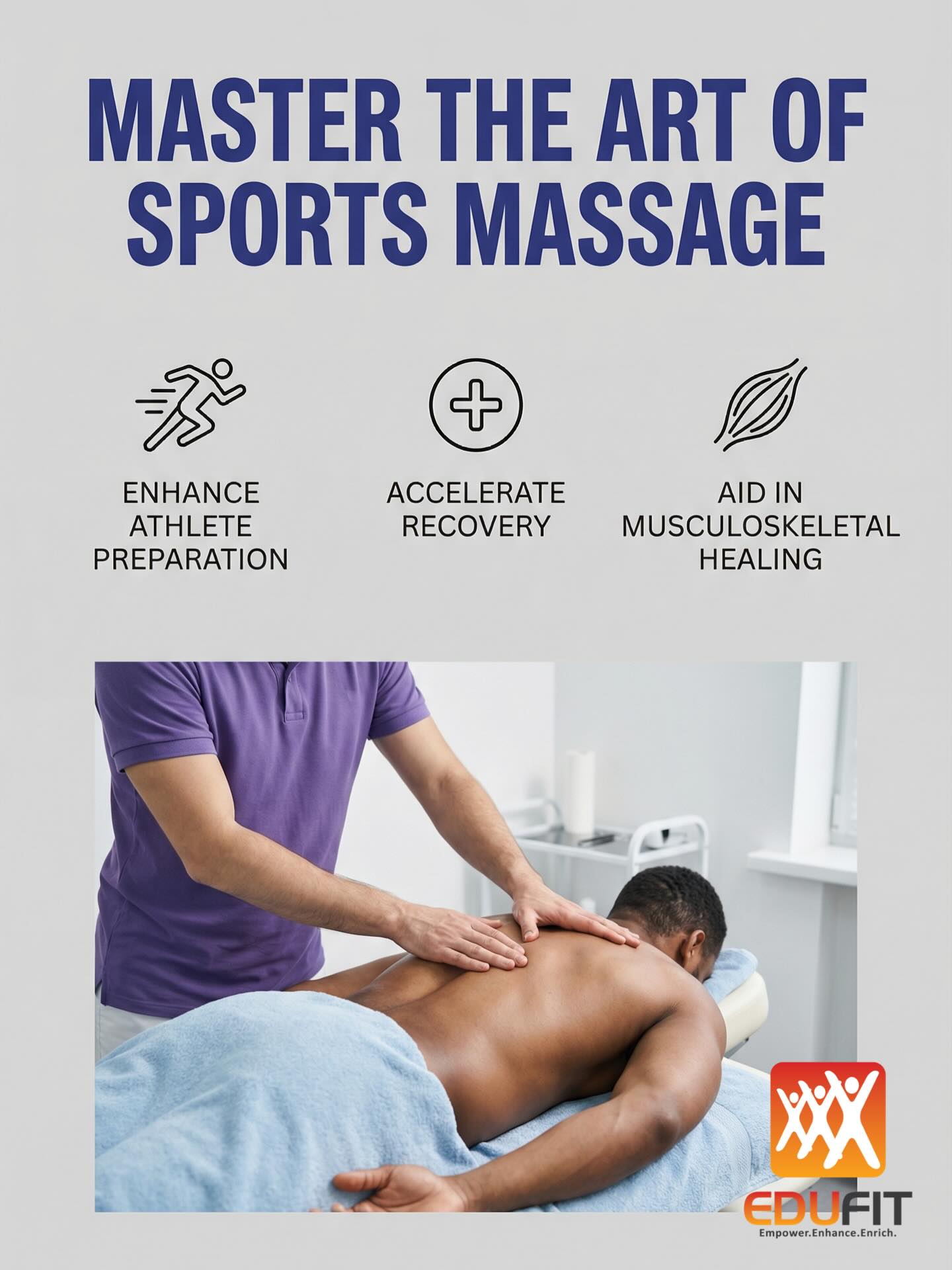 LEARN A NEW SKILL IN 2026 💪
The next intake of our Sports Massage Therapy Certification (4 Days) is happening on 7, 8, 14 & 15 March 2026 — and registration is now OPEN!
Upgrade your hands-on skills, deepen your anatomical understanding, and confidently manage common musculoskeletal conditions in active individuals.
What You’ll Learn:
✔ Professional etiquette in sports massage therapy
✔ Effects & contraindications
✔ Functional human anatomy
✔ Client assessment guidelines
✔ Practical massage techniques
✔ Soft tissue release & myofascial stretching (joint mobilisation)
✔ Case discussions on common MSK injuries
✔ Pathways for further education
✔ Optional mentoring sessions (additional fee)
What You’ll Receive:
✅ CPD UK Global Accreditation
✅ SkillsFuture & UTAP funding eligible
✅ CoachSG CECs
Early bird ends 1 Feb 2026.
Group discount available (min. 3 pax).
More info & registration: FITASIA.SG or EDUFITASIA.COM
Or book via link in bio.
DM us to secure your slot today!
#singapore #sgfitness #sportsphysiotherapy #sportsg #singaporesportshub