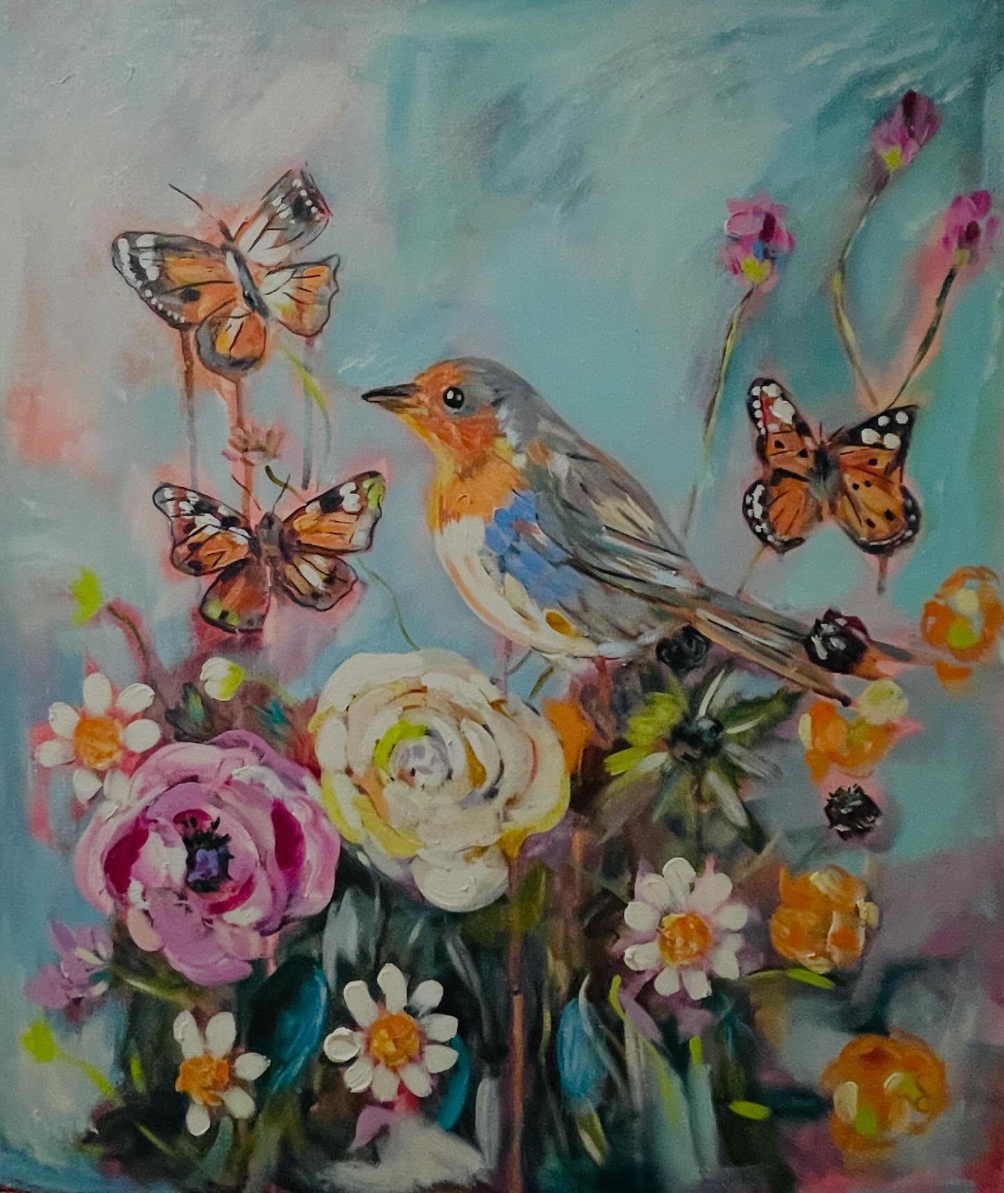 ✨ Something new wants to be born ✨
Lately I’ve felt a gentle pull toward a softer, more feminine direction in my painting.
Less whimsy, more quiet…
Less storybook, more feeling.
I’m still very much exploring — loosening my brush, finding new palettes, letting flowers and birds and softness lead the way. And I’m allowing myself to be a beginner again in this space.
There’s something tender about standing at the edge of a new creative chapter. Not fully formed. Not defined. Just emerging.
For now I’m simply enjoying the practice… and trusting what wants to come through 🌸
Emily x
#emergingartist #newdirection #softart #feminineart #intuitivepainting birdart