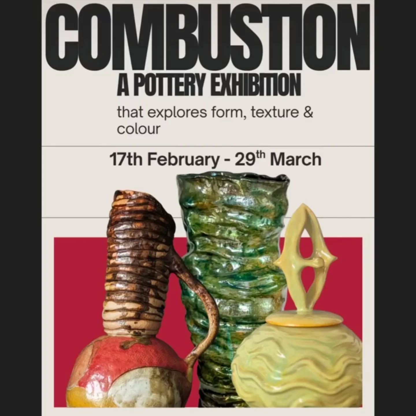 One of the incredible exhibitions currently on at @cooroybutterfactory š§”
Combustion showcases a vibrant and diverse collection of handmade pottery from our wonderfully talented pottery members. Such a celebration of clay, creativity and fire.
My Tide Worn Earth piece has now found its new home (thank you š), but there is still plenty of clay goodness waiting to be discovered ā and Iāll be delivering a new piece tomorrow to take its place.
If youāre nearby, itās well worth a visit.
#combustionexhibition #cooroybutterfactory #australianceramics #handmadepottery #coastalclay ceramicart sunshinecoastart