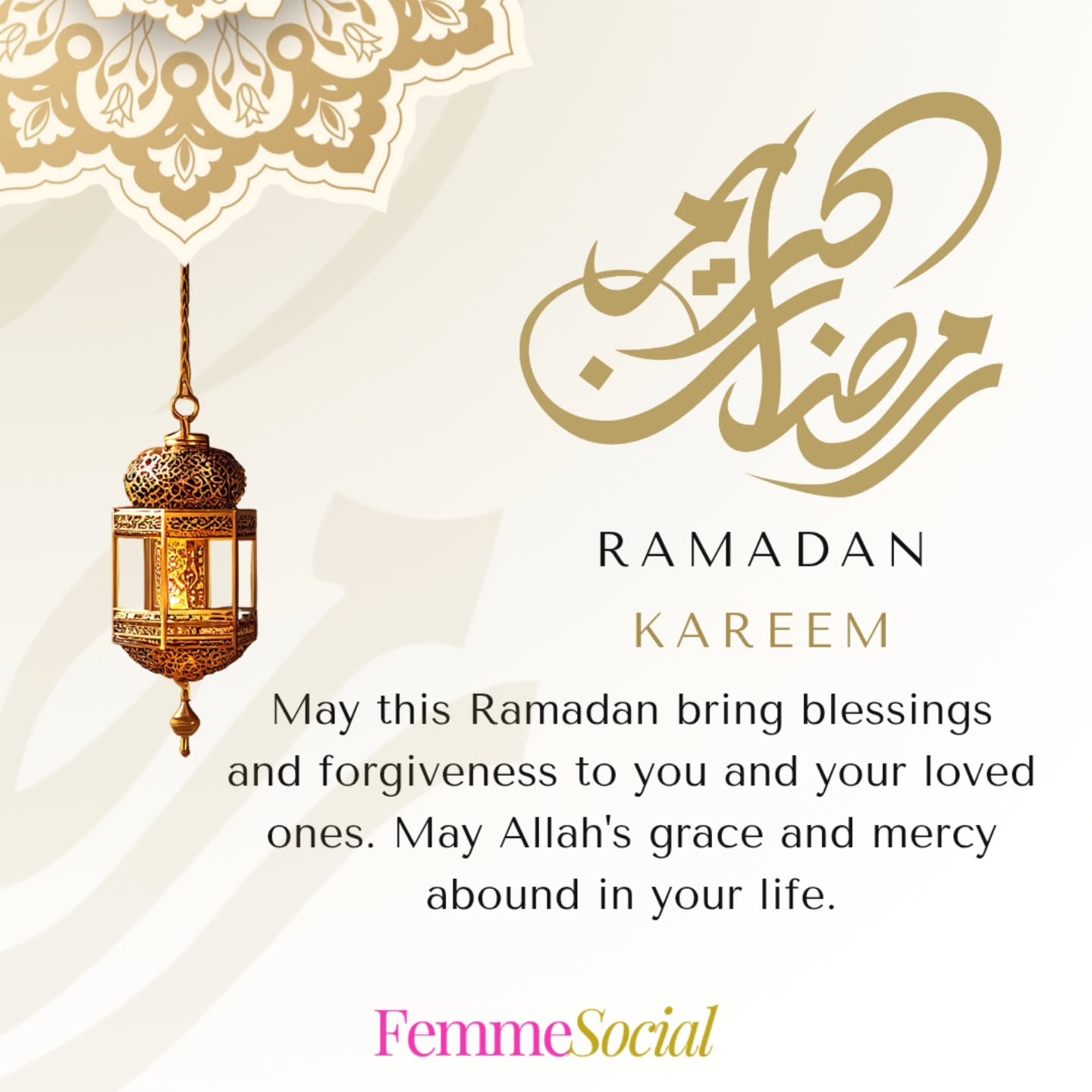 Ramadan Kareem to all of you beautiful ladies. Praying you all have a beautiful month! ✨️