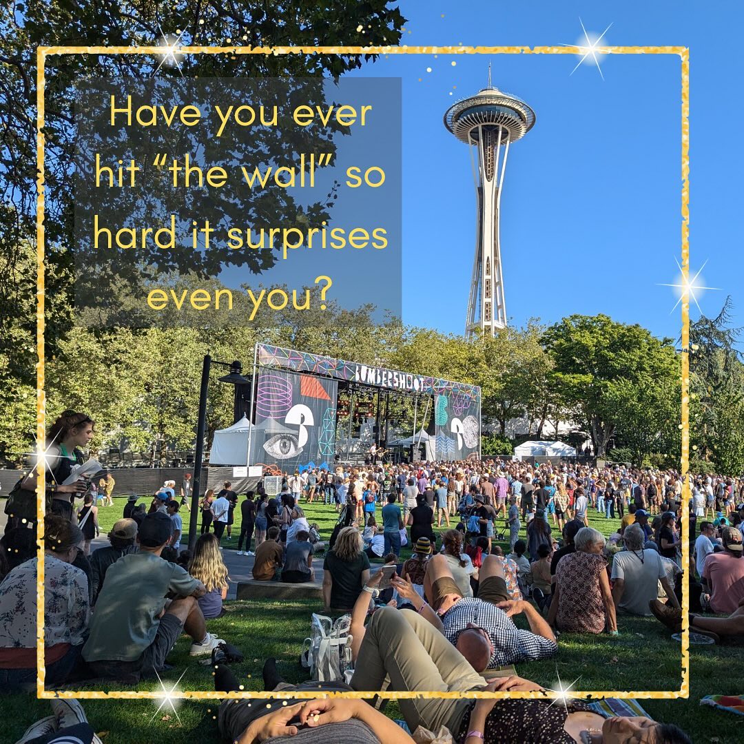 I was recently at a music festival. Lots of people, loud music, brights lights, colours. All good, I was prepared.
But when it came to the end of the night, standing in line at Dick’s Burgers for half and hour, I hit the wall HARD. I was trying to explain it to my husband. Zero neurotransmitters left? Buckets are empty? No smiles in me? Totally flat? It’s almost a complete lack of affect, and pure exhaustion. Sometimes it’s physically painful to even talk. It’s NOT a bad mood though…
What words do you use to talk about your “wall”?
#adhd #adultadhd #adhdinwomwn #thewall #overstimulated #emptybucket #socializedout #getmeouttahere #emotionless