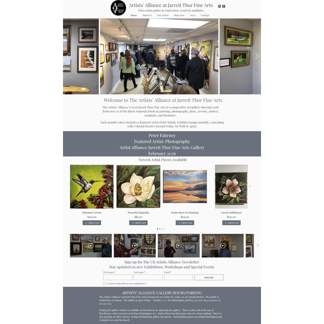 I’m so excited to introduce (or reintroduce!) you to the incredible @cbartistsalliance, VA — a vibrant collective of talented local and regional artists showcasing truly inspiring work.
I’ve had the pleasure of working with this amazing group for many years, and it has been such a joy supporting a space that celebrates creativity, community, and the power of original art.
From stunning paintings to unique mixed media pieces, there is something for every art lover — and every piece tells a story. Whether you're a seasoned collector or simply looking for the perfect statement piece for your home or office, you’ll find beautiful artwork available for purchase.
Take time to explore, support working artists, and experience the creativity happening right here in Colonial Beach.
Visit and view available pieces:
https://www.artgallerycolonialbeach.com/
#SupportLocalArtists #ArtistsAlliance #ColonialBeachVA #ShopLocal #PetiteTaway