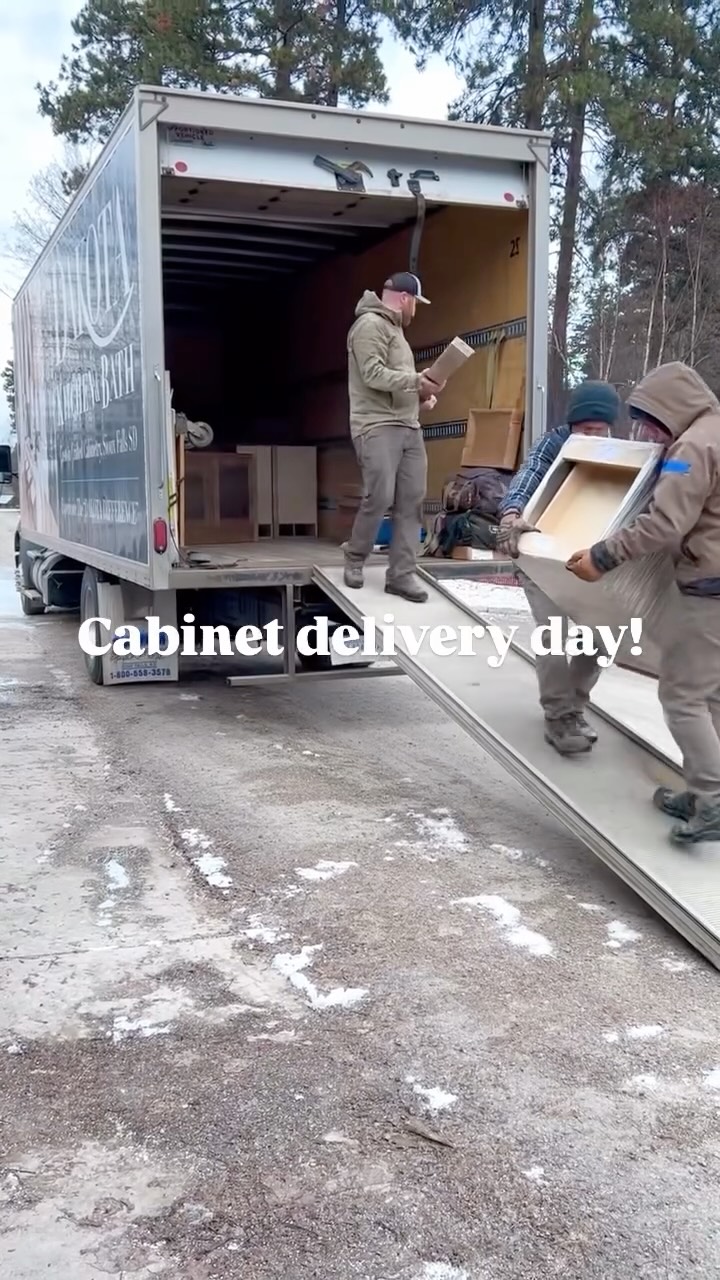 Loving how our cabinets from @dakotakitchenandbath are looking🤩 We can’t wait to see it all come together!