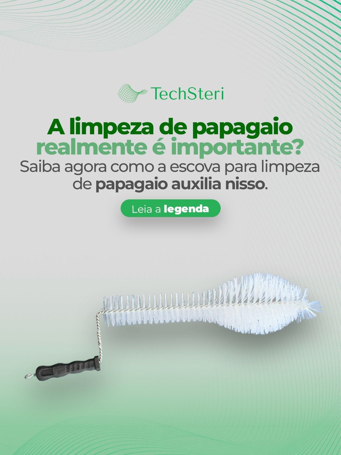 Limpeza interna sem deixar nenhum cantinho para trás! 🧽
Sabemos que a limpeza manual de papagaios hospitalares exige acessórios específicos para garantir a remoção total de sujidades.
A escova TSI-BRUSH foi desenhada exatamente para isso!
✨ O que ela oferece:
- Cerdas de nylon que não soltam partículas (atendendo a RDC 15/2012).
- Cabo resistente e anatômico.
Sua equipe já utiliza escovas específicas para cada item? 🧼
Marque aqui aquele colega que não abre mão da limpeza impecável! 👇