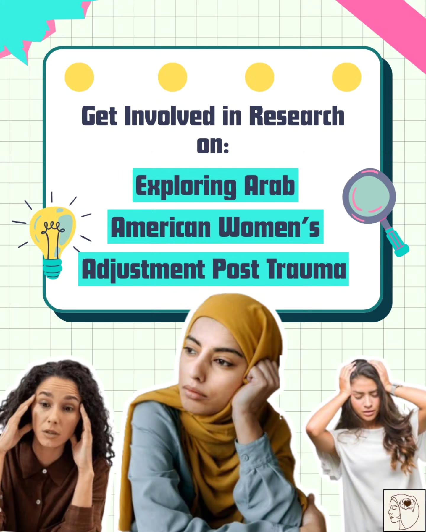 We’re launching a new AAMHA research spotlight series to uplift and support research centered on Arab and Arab American mental health, an area that remains deeply underrepresented in academic literature.
This first project highlights a dissertation study led by Nawar Albarak, a Counseling Psychology PhD student at Ball State University. Her work focuses on understanding how Arab American women make sense of their experiences following sexual trauma, with the goal of amplifying survivor voices and informing culturally responsive, trauma informed mental health care.
This study seeks to better understand adjustment, meaning, and resilience among Arab American women, an area where research has historically been limited. Much of this gap exists because Arab and MENA populations have often been categorized as Caucasian in research, making their unique mental health experiences invisible in data.
Who can participate:
• Arab American women
• 18 years or older
• Have experienced sexual violence in adulthood
• Currently live in the U.S.
• Comfortable participating in English
Participation includes a confidential 5 minute survey and a confidential 60 minute Zoom interview. Participants receive a $20 e gift card.
This project is not affiliated with the Arab American Mental Health Association but is part of an ongoing effort to support and advance research on Arab and Arab American mental health.
Learn more: nawaralbarak.squarespace.com (password: Nawarballstate).
This study is IRB approved (IRB-FY2026-208).
Participant safety, dignity, and cultural sensitivity are central to this research.
If you are a researcher conducting mental health research related to Arab or Arab American communities, we invite you to reach out so we can help amplify your work and support participant recruitment.
Follow our page to stay connected to future research opportunities and help build a more accurate, representative understanding of Arab and Arab American mental health.
#AAMHA #arabamericanmentalhealth #endthestigma #stigma #mentalhealth #mentalhealthmatters #arab #arabamerican #arabcommunity #culture #culturalcompetence #community #research #trauma