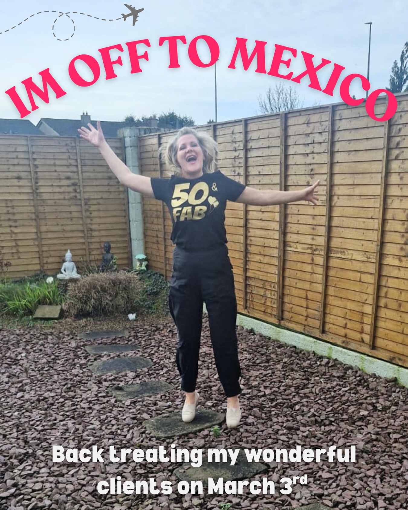 Big birthday, big adventure! โ๏ธ๐ฒ๐ฝ
The salon is now closed and will reopen on Tuesday, March 3rd as I go to Mexico to celebrate my 50th journey around the sun ๐
Thank you all for the lovely birthday wishes so far! See you in March for all the catch ups and stories no doubt ๐ซถ
Jenny x