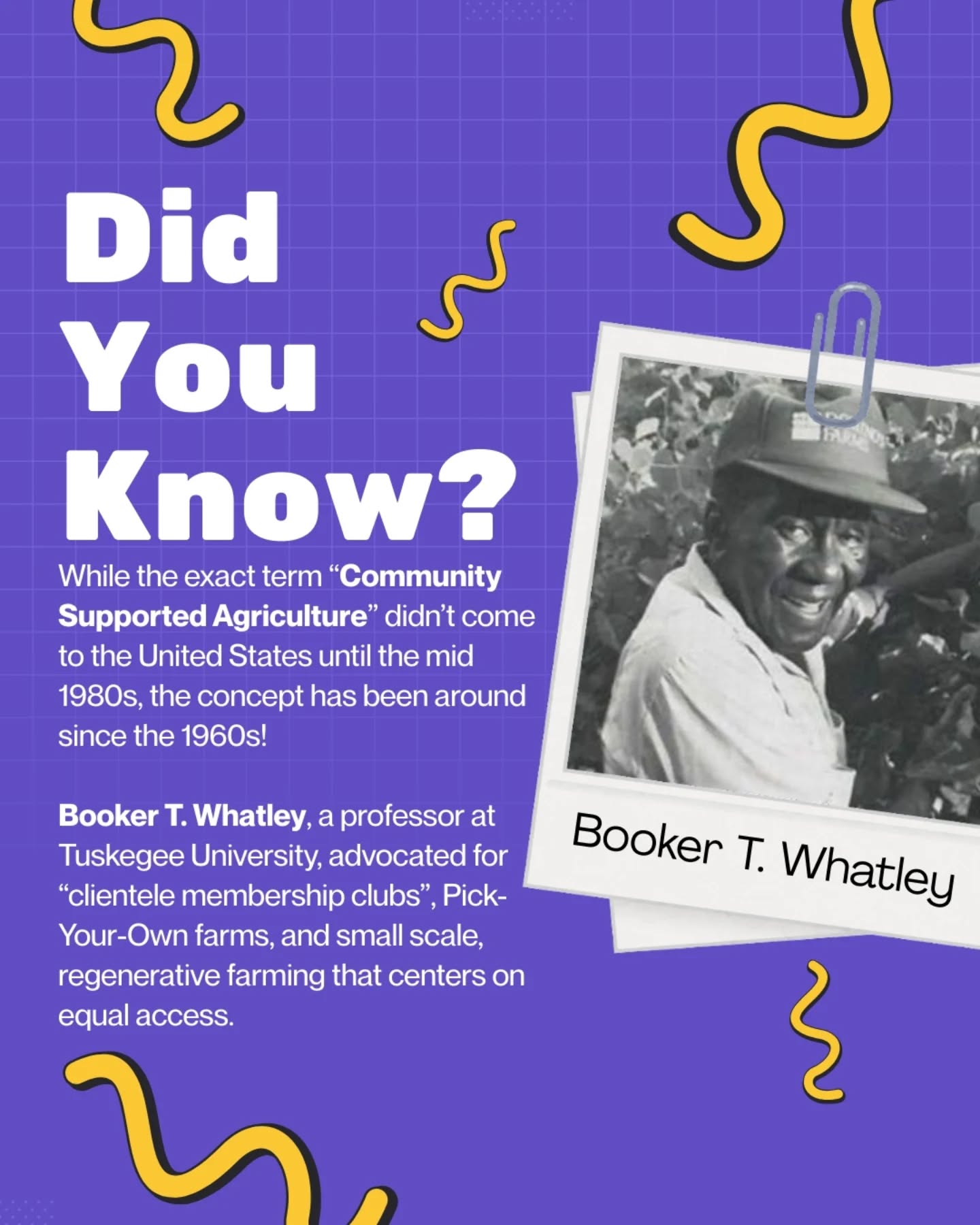CSAs have a longer history than you might think! Based along the same foundational ideas presented by Dr. Whatley, the modern CSA is a way to eat local, support local farmers, promote sustainable agriculture, and invest money back into your local community. This week is CSA week, so why not sign up for a share today? You can learn more at www.philliesbridge.org/CSA . We hope to see you this summer!