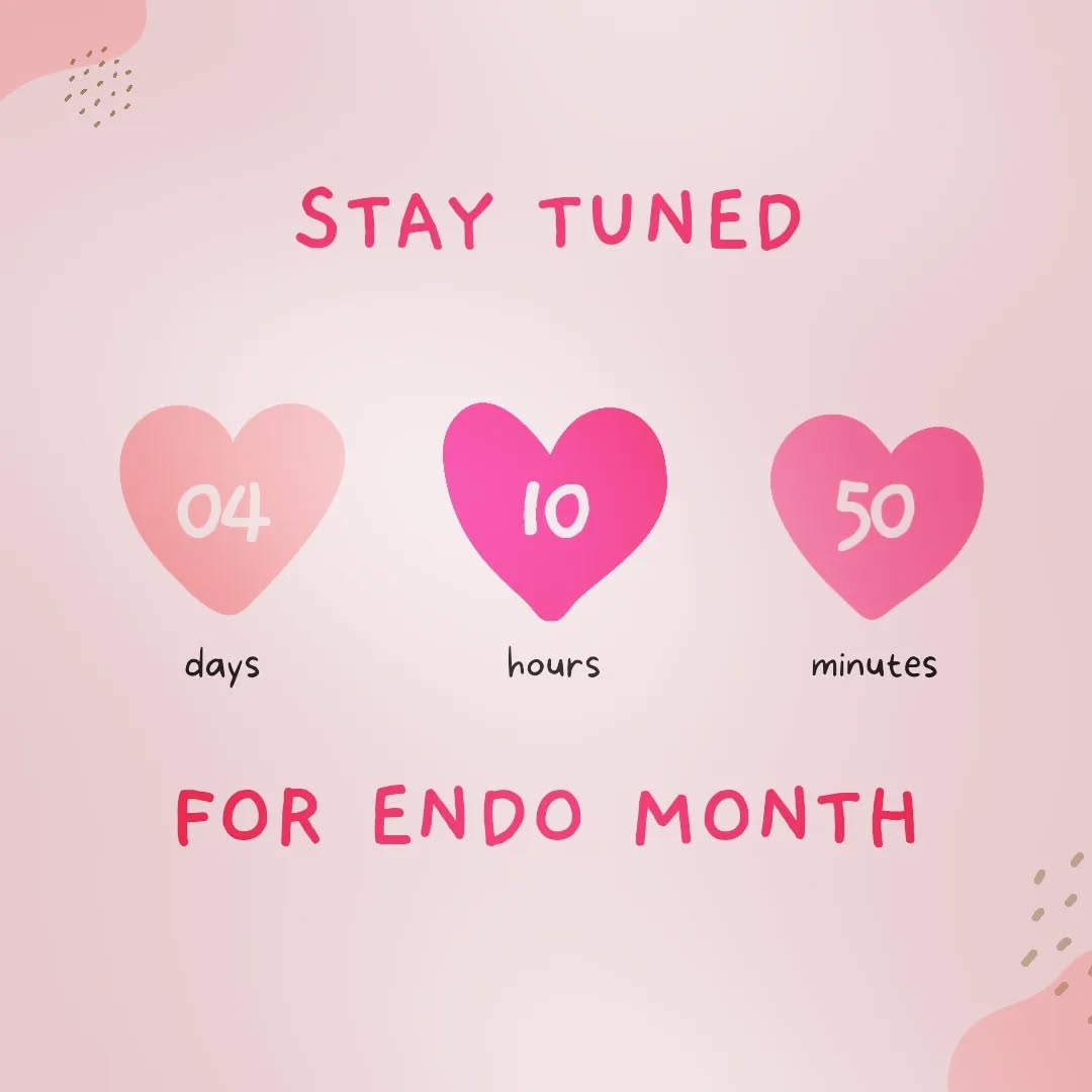 Exciting things coming for Endo Month in a few days!! Hit that follow button because you won't want to miss any posts or stories!
#endo_atlantic #endometriosis #endoawareness #endoawarenessmonth #countdown #endowarrior #periodproblems #menstruation #menstrualhealth #pelvichealth #pelvicpain #fyp #periodpain #menstrualhealth #endoadvocate #endofacts