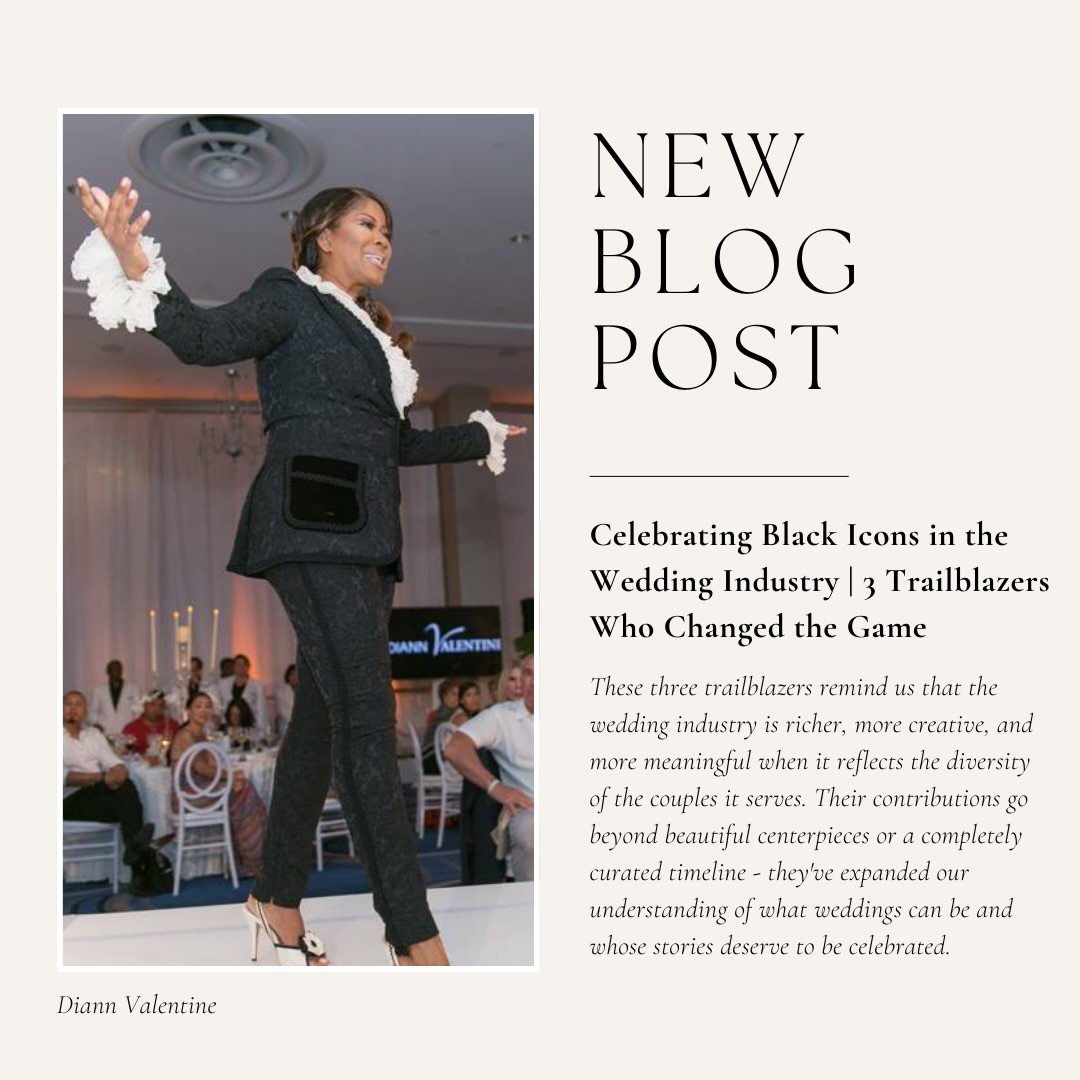 Three names every bride should know 🫶🏼🫶🏾🫶🏽 We’re taking a moment to celebrate a few icons who made the wedding industry more beautiful, more diverse, and more meaningful ✨
Head to the link in our bio to meet 3 Black trailblazers who transformed the global wedding industry @prestonrbailey @harriettecole @diannvalentine