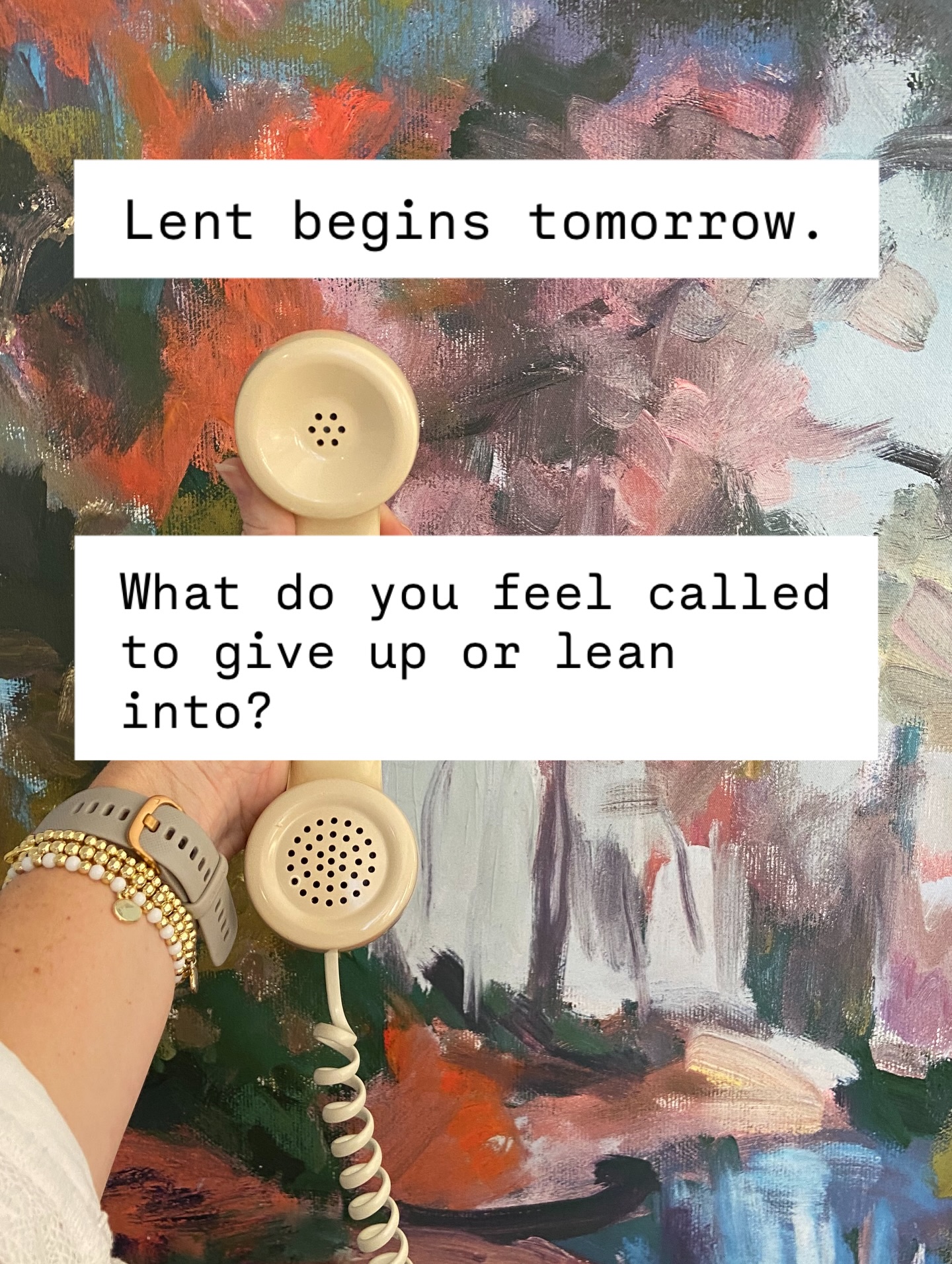 Clearing Space.
Making Room.
Walking towards Resurrection Sunday with intention.