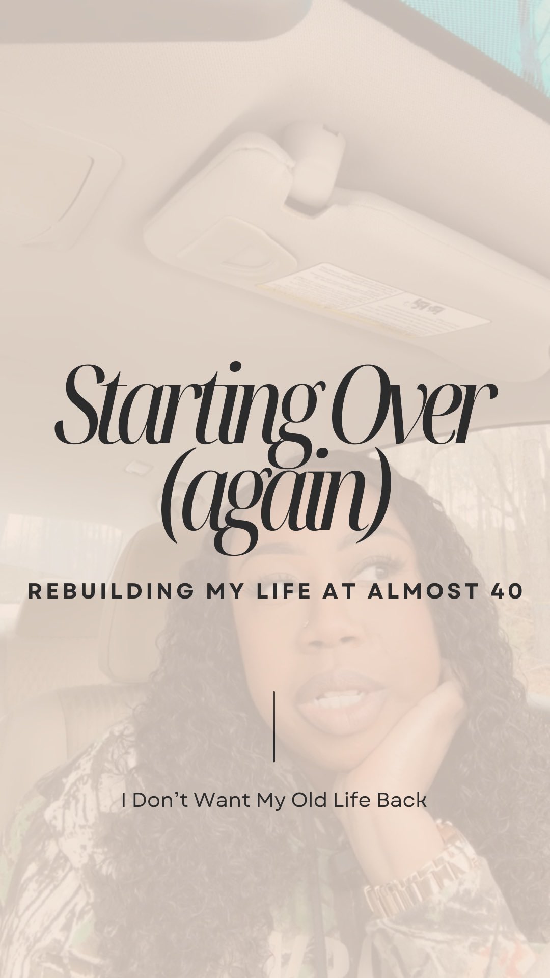 I don’t want my old life back no matter what parts I sometimes grieve.
#HealingJourney
#adulthood
#newlife
#startover