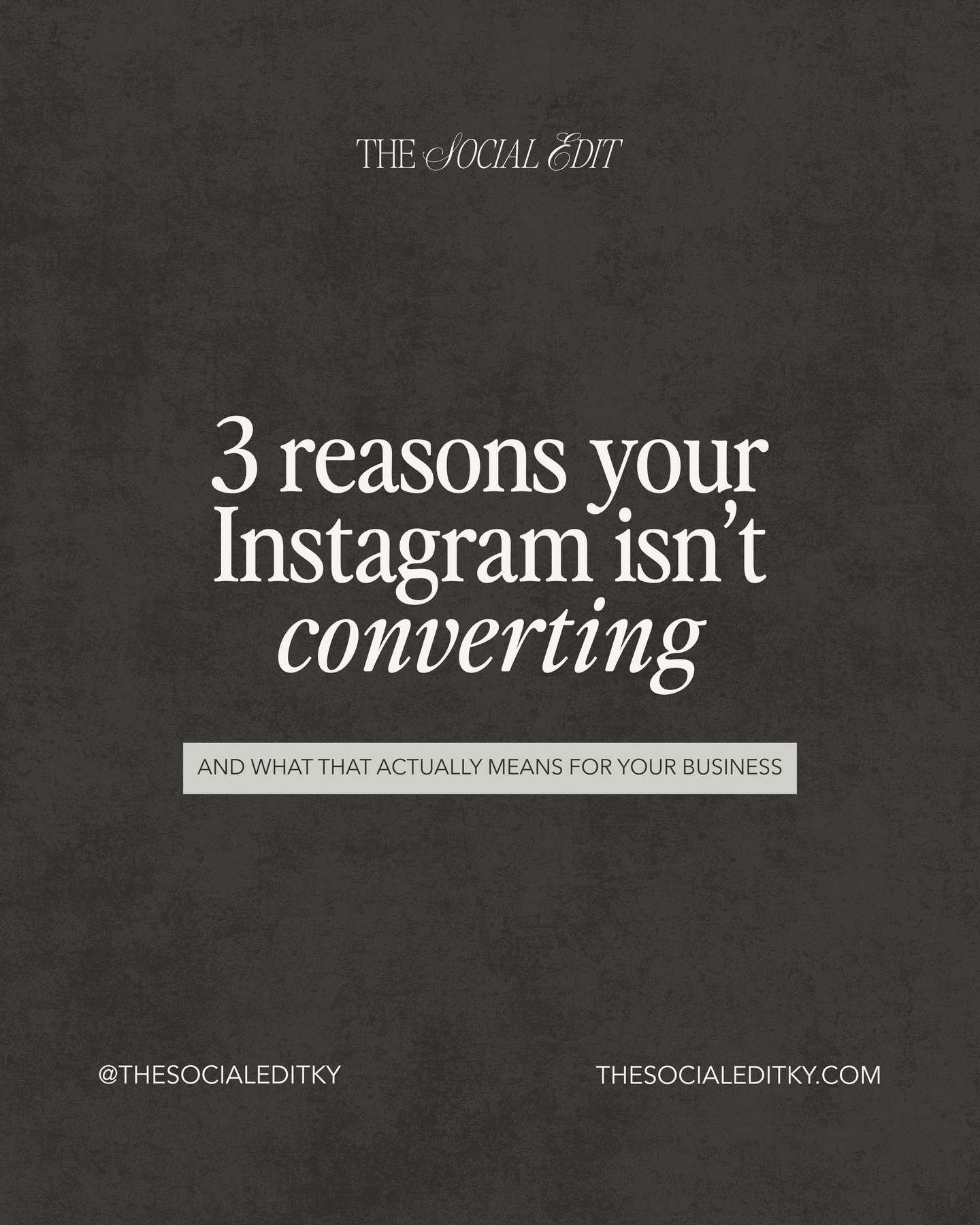 If your Instagram is getting compliments but NOT clients, we have a problem.
Looking polished is easy.
... but actually converting? That's entirely different.
Most businesses are posting to stay visible. Very few are posting to drive decisions.
If your content doesn't clearly say WHO you are for, WHAT you offer, and WHY you're worth the investment, people will scroll, like, and move on.
Attention is not the goal. (and yes, we mean those vanity metrics you're obsessed with...)
Action is.
If you're ready for a strategy that turns views into inquiries and followers into paying clients, message us or comment "EDIT" and let’s make your content actually work for you.