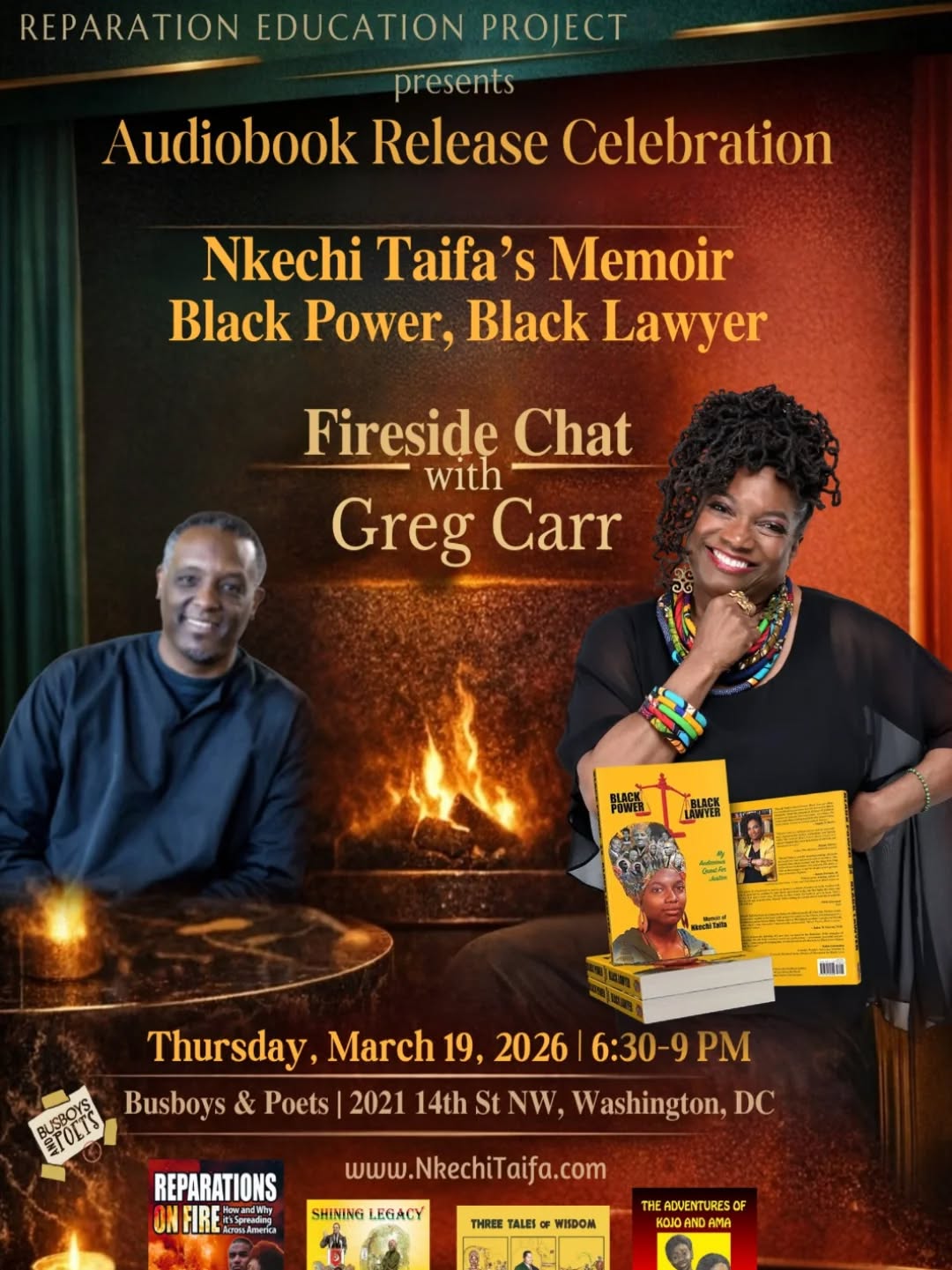 Long-Awaited AudioBook to Black Power, Black Lawyer Release Celebration!
#NkechiTaifa #BPBL #BlackPowerBlackLawyer