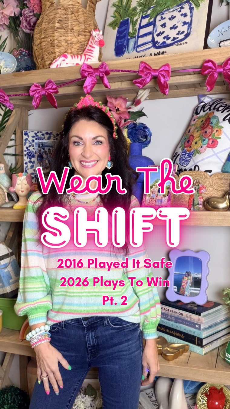 2016 called.�She can keep the skinny jeans and beige.
We are not blending in anymore.
We are not asking, “Is this too much?”�We are not saving the fun outfit for someday.�We are not shrinking to make everyone else comfortable.
We are throwing out old energy. 🙅🏻♀️
2026 is here in all her glory. �She’s colorful.�She’s decisive.�She’s a little louder.�She walks into a room and actually likes what she sees in the mirror first.
The year of “this is me.” 💁🏻♀️�Not watered down.�Not muted.�Not waiting.
If your life has evolved but your closet hasn’t… you are self-sabotaging.
Follow along for for more ways to embrace the woman you’re becoming & ‘wear the shift.’ 🌈✨
PS - as a millennial I will always love skinny jeans, it’s about how they reflect who YOU are, not the trend 🩷