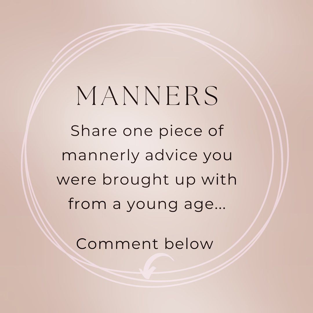 Advice from a parent or adult, when you were young. I’ll go first!Comment below ⬇️
*
*
#diningetiquette #manners #mealtimemanners
#etiquette #etiquettetips #etiquettecoaching #etiquettetraining #etiquetteexpert #etiquetterules #etiquettetrainer #etiquettelessons #businessetiquette #etiquettecoach
#etiqueta
#tablemanners #tableetiquette #diningtips #britishdining #etiquettetrainer #lifeskills #alwayslearning #image #confidence #socialetiquette #diningmanners #instatip #protip