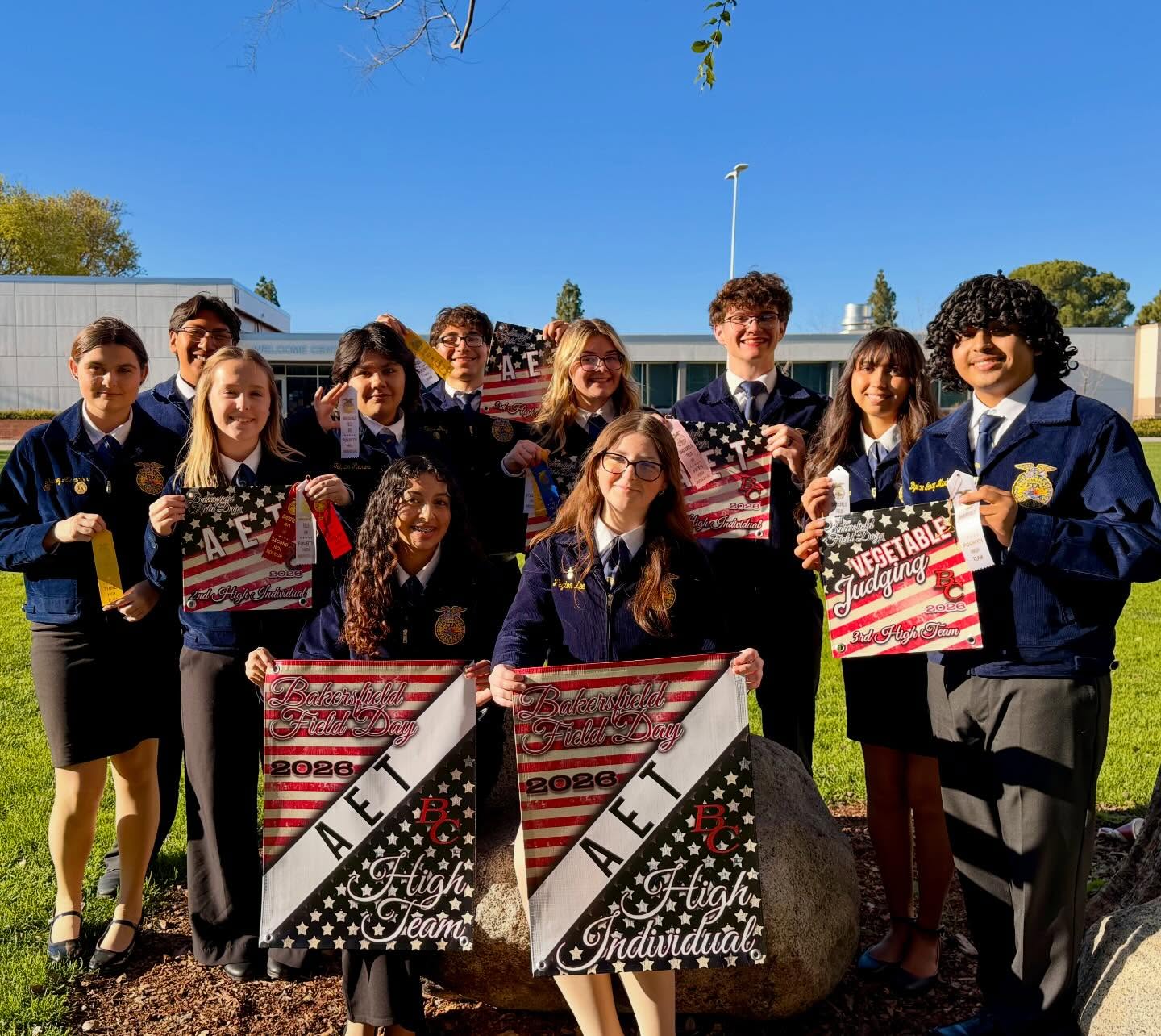 Such a great day for our North High STARS!!! ⭐️ The teams that competed today at the BC Field Day had an amazing time and we are so proud of our BIG, Vegetable Judging, and AET Teams!!!
Congratulations to our teams and high individuals!
🏆 First High Team: AET
🏆 Third High Team: Vegetable Judging
🏆 Third High Team: AET
🏅AET First High Individual: Peyton Lee
🏅AET Second High Individual: Hannah Lancaster
🏅AET Third High Individual: Emma Ehret
🏅AET Fourth High Individual: Seth Carver
And MANY sub-contest awards!
Way to go ⭐️!!! @north.high.stars @kerninyoffa @californiaffa