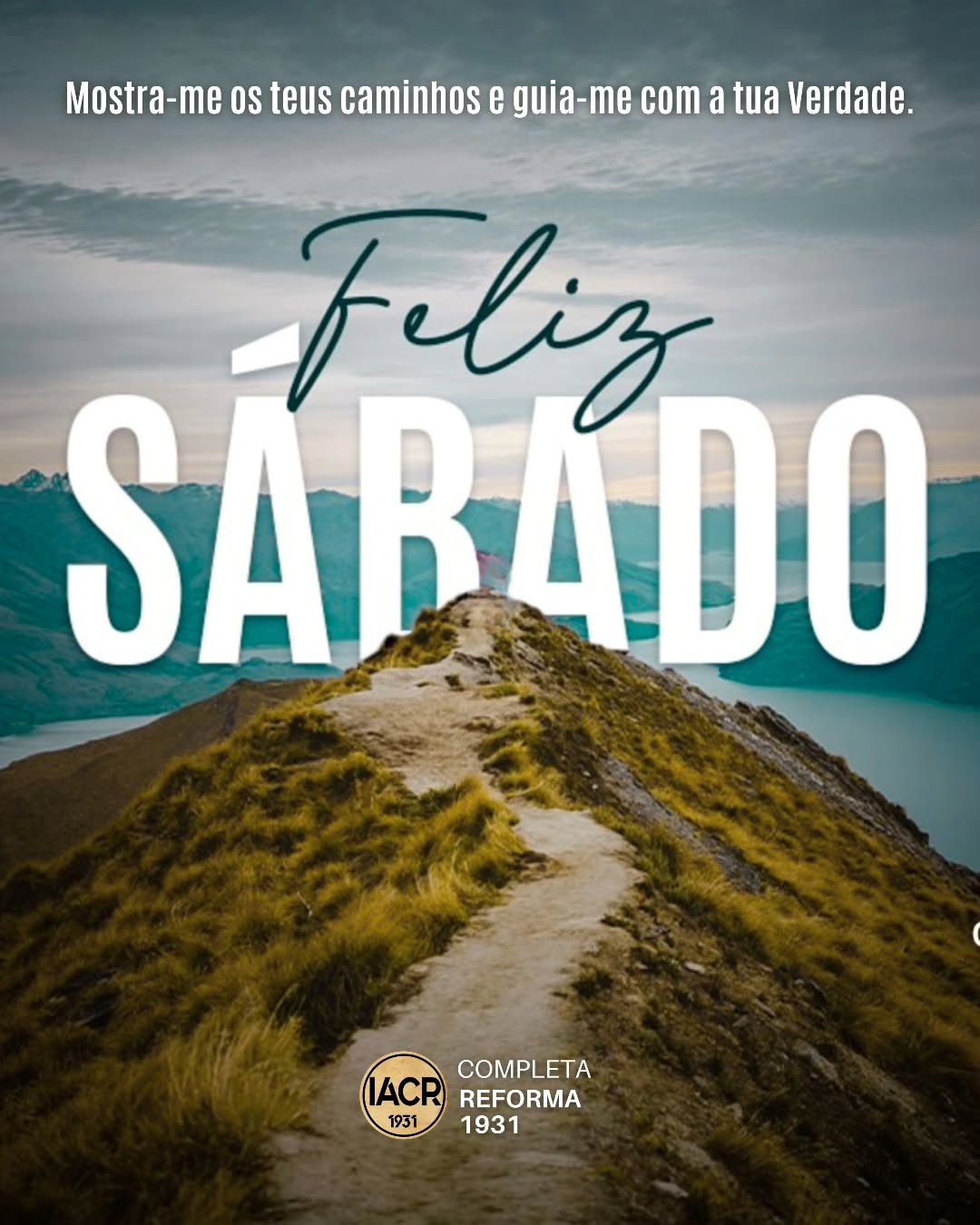 Mostra-me os teus caminhos, Senhor, ensina-me as tuas veredas. Guia-me na tua verdade e ensina-me. Salmos 25:4-5
Que hoje seja um dia de descanso, direção e renovação na presença de Deus.
Feliz Sábado! 🙌
