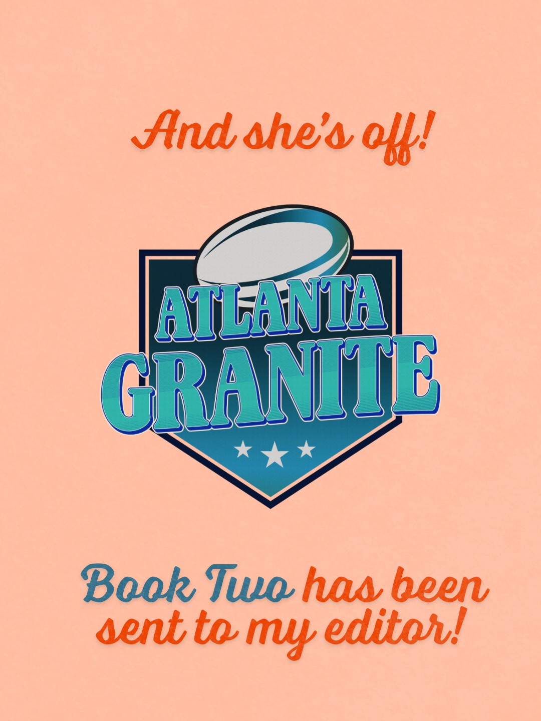I’ve just hit Send on THE NO TRY ZONE, book 2 in my Atlanta Granite rugby romance series! It’s the 15th book I’ve written, and I absolutely love it so much.
This Thursday: trope reveal!
March 5: cover and blurb reveal!
ARC signups: Already open via Luna Literary 🧡
I can’t wait to share more about this book with you!!
#rugbyromance #valeriepepper