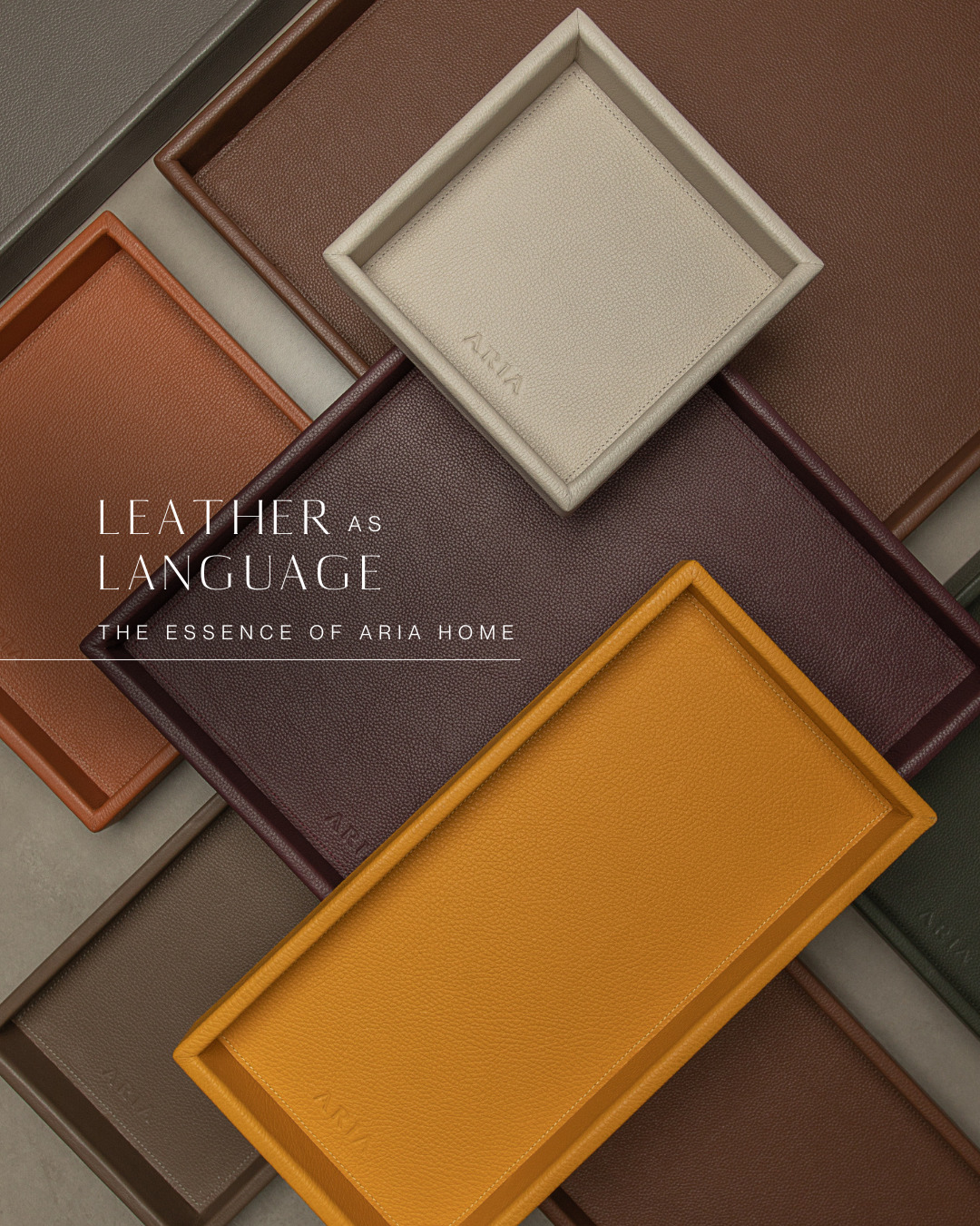 At Aria, leather is not just a material, it is a language.
It carries memory, truth, and presence.
Each surface tells a different story, and it is this authenticity that makes every piece unique.
We create by respecting the rhythm of leather and the intention of design, uniting Brazilian soul with international technique.
#AriaHome #QuietLuxury #LeatherDesign
#interiordesign #leathertray