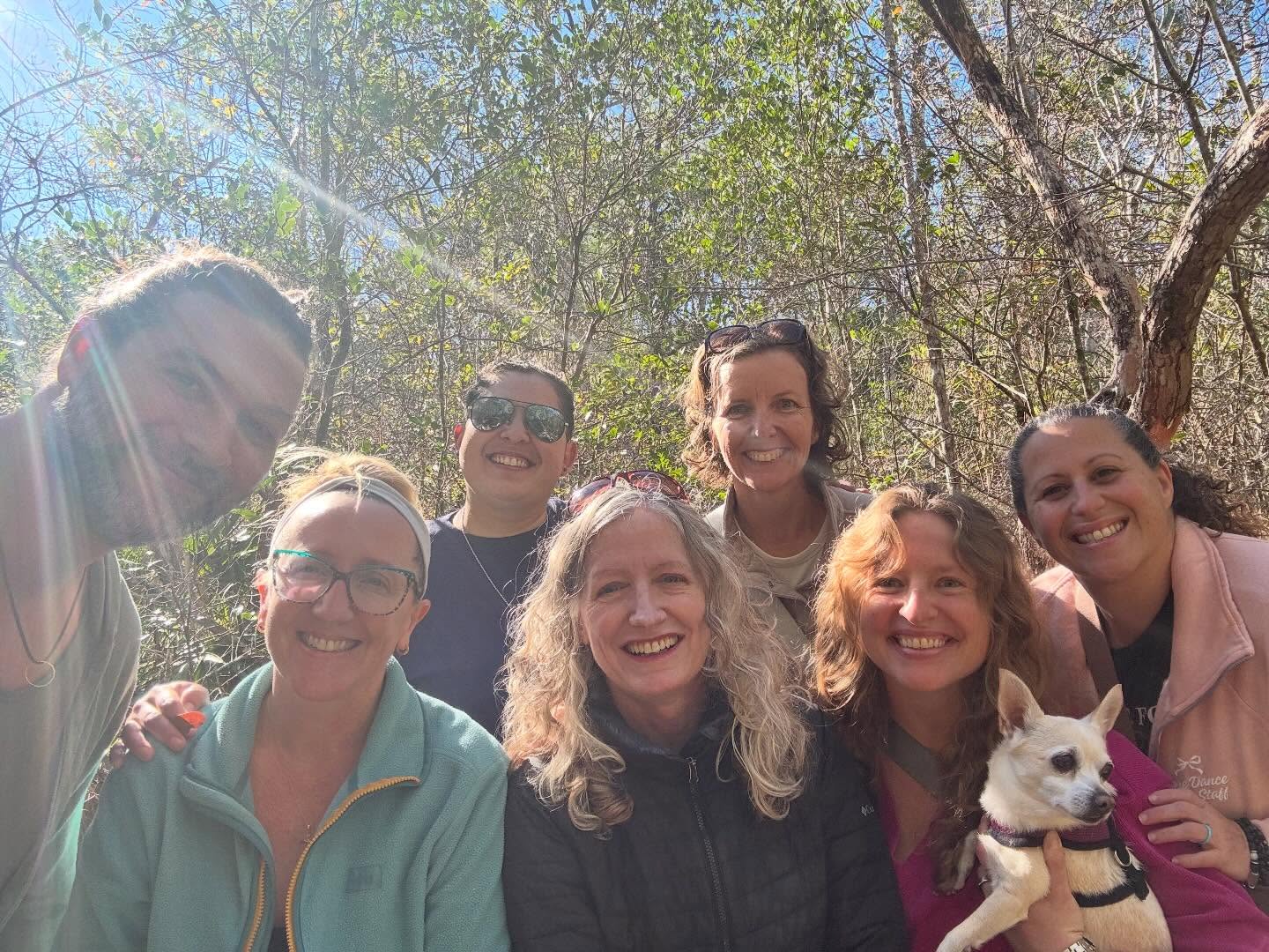 Thank you to these beautiful humans who chose to spend an afternoon with me at Eden Gardens State Park. #nature #natureandforesttherapy #grateful #community #forestbathing @whitneytravel @valcantara18 @ralcantara88