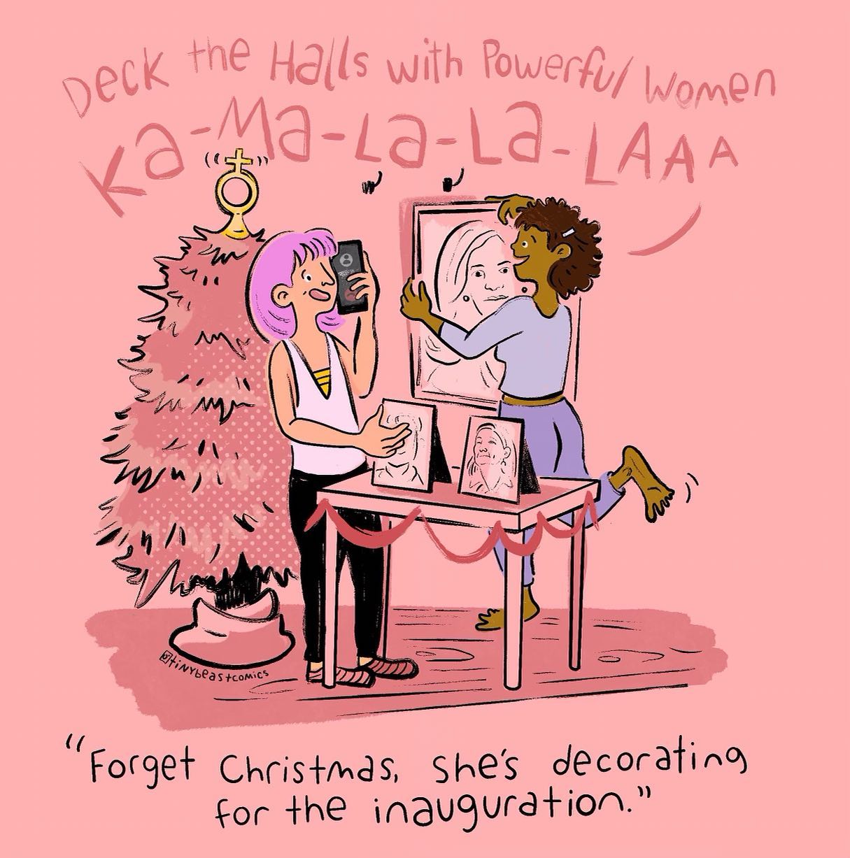 Only 30 days to go ๐๐๐
.
.
.
#inauguration #inaugurationday #bidenharris2020 #kamalaharris #illo #comix #visualsnack #womenwhodraw