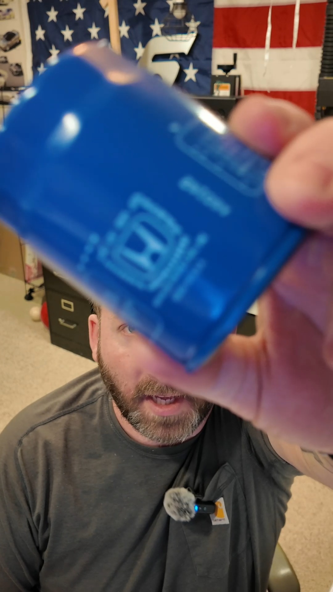 Customized oil filter #honda #mechanic #laserengraved #laser #laserengraving #commarker