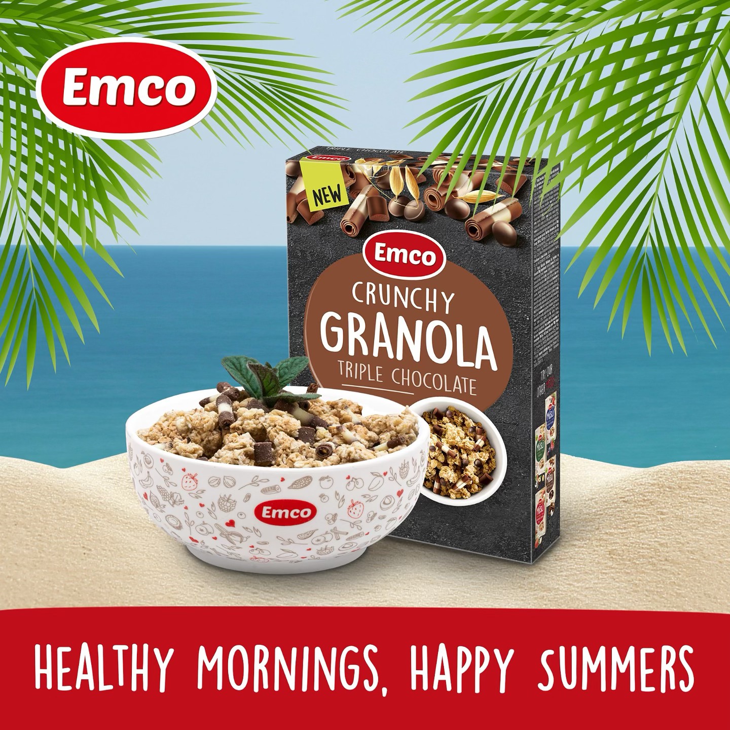 Start your sunny mornings with a bowl of nutritious crunchy granola. 😍 Packed with energy, it is perfect for keeping you fueled for all your summer adventures. Add yogurt or milk, fresh fruits or a sprinkle of nuts for an extra burst of flavor and nutrition. 🍓🥣
Stay healthy, stay happy, and enjoy every bit of summer! 🌞
#emco#emcoglobal#breakfast#musli#granola#summer#vacation
