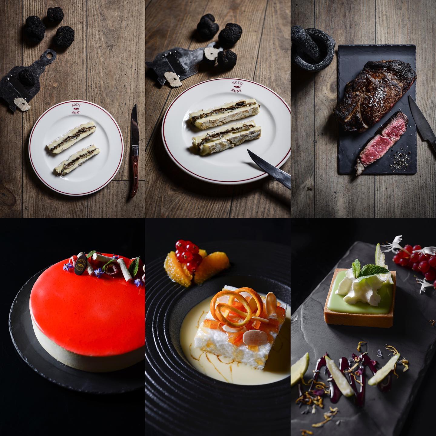 Carte d’été #briealatruffe #desserts #gateauanniversaire #ilesflottantes #tartemojito #bravoamateam #hoteldesbainscharavines #anthonycottarelphotographer